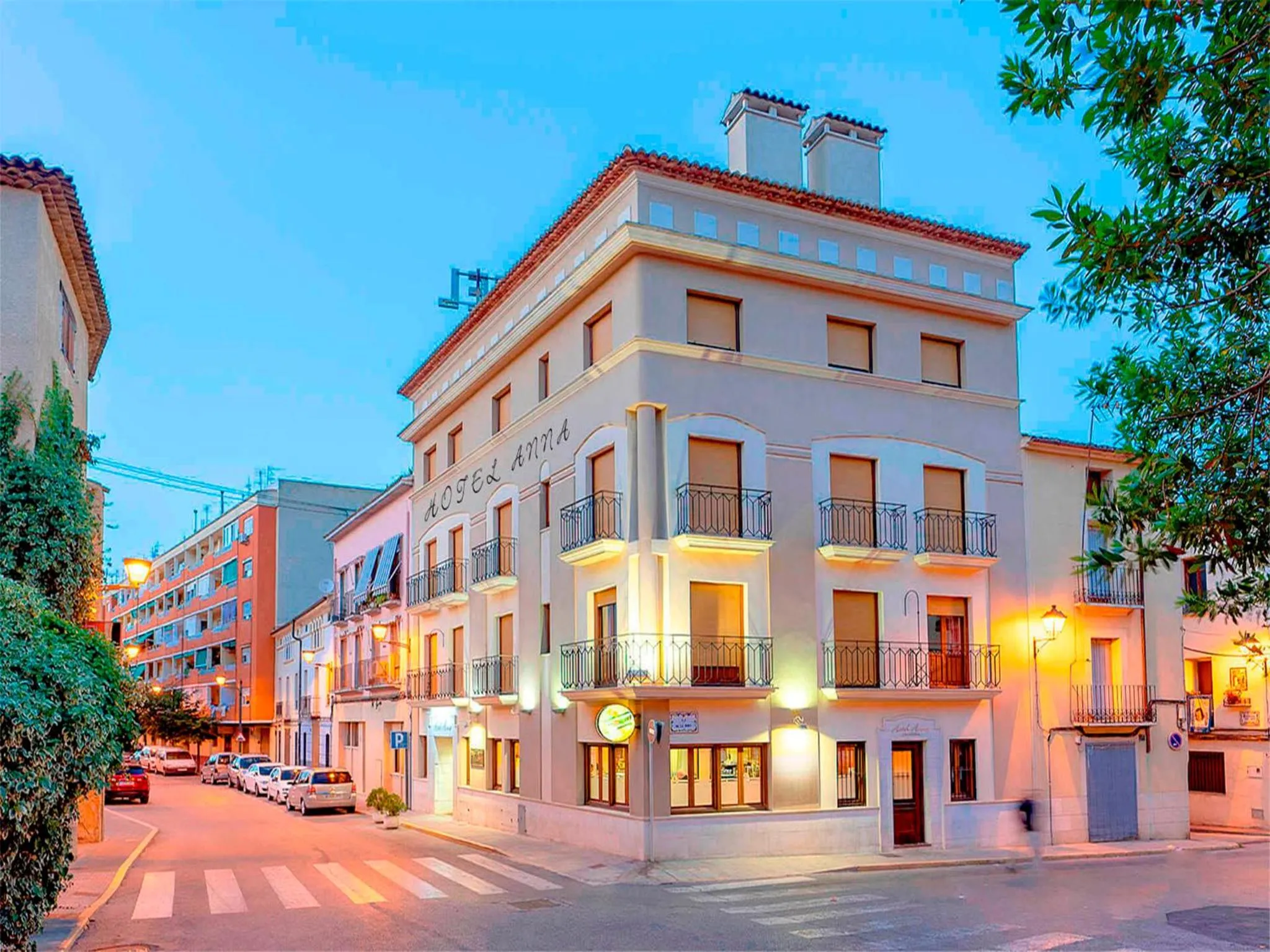 Property building in Hotel Anna