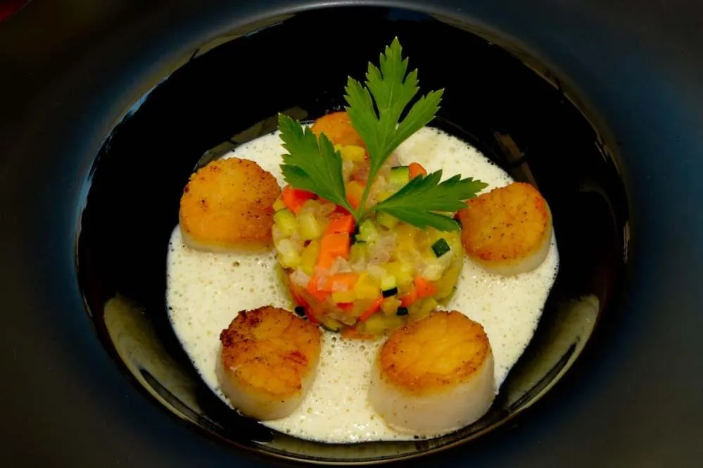 Food close-up in Logis Hôtel - Restaurant Le Tulipier