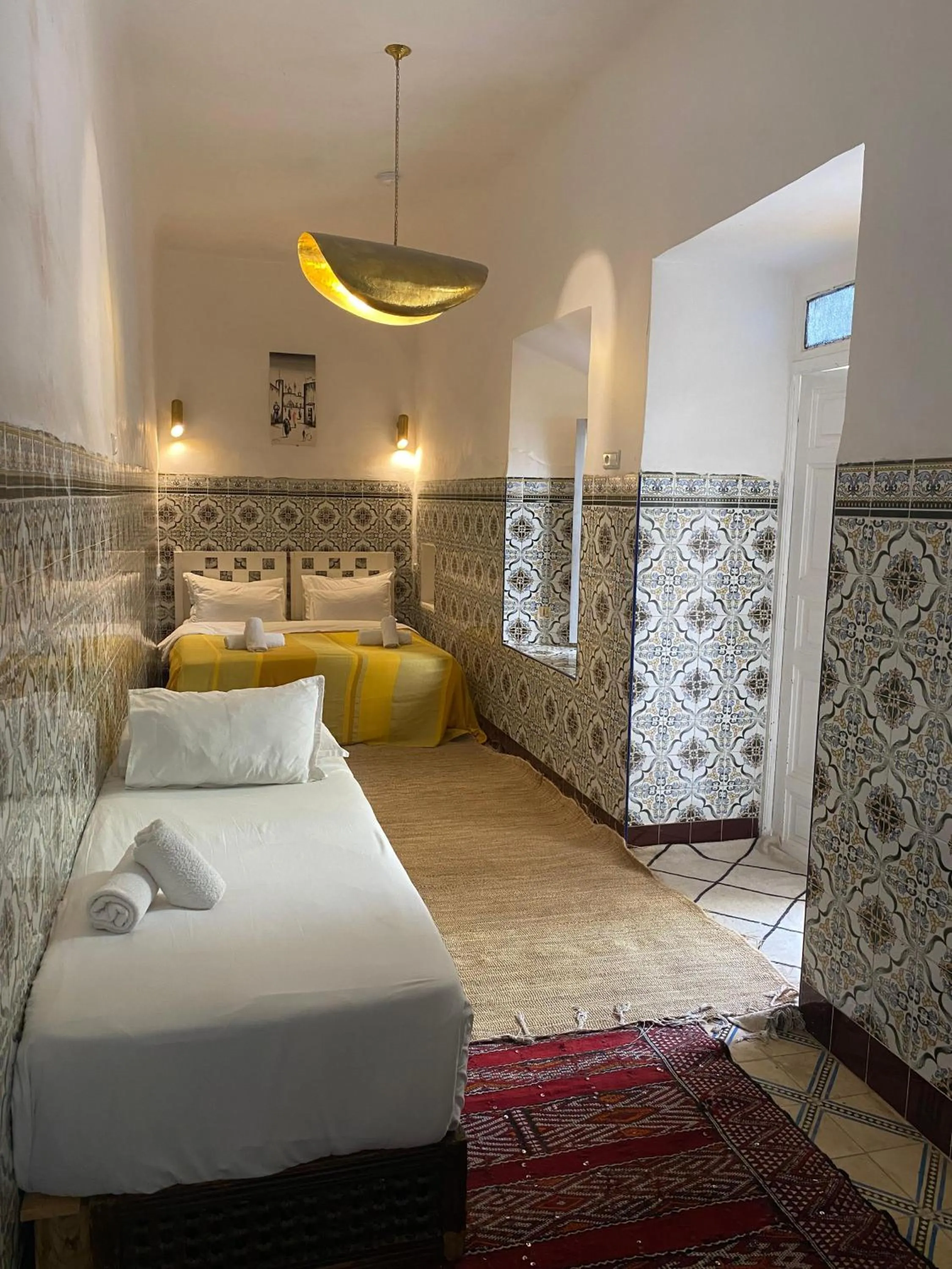 Bed in Riad Milouda