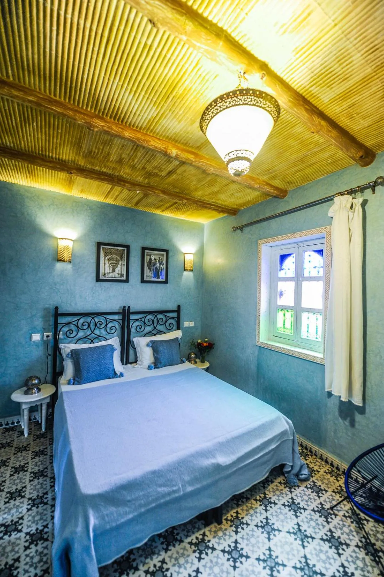 Bed in Riad Milouda
