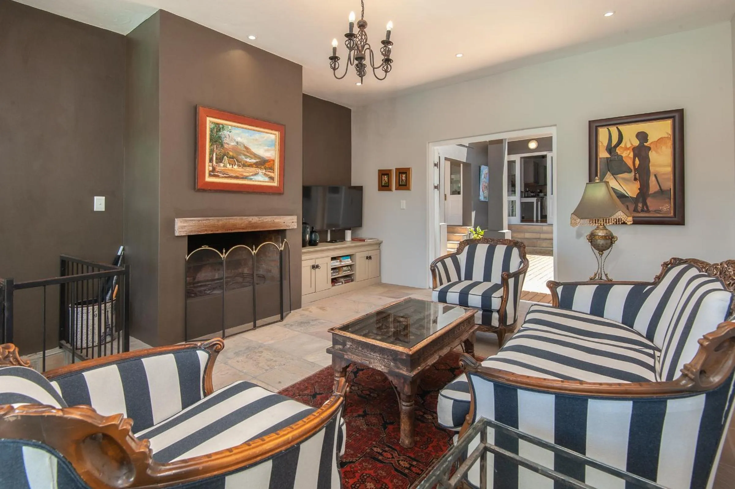 Living room in Villa Blu Guesthouse