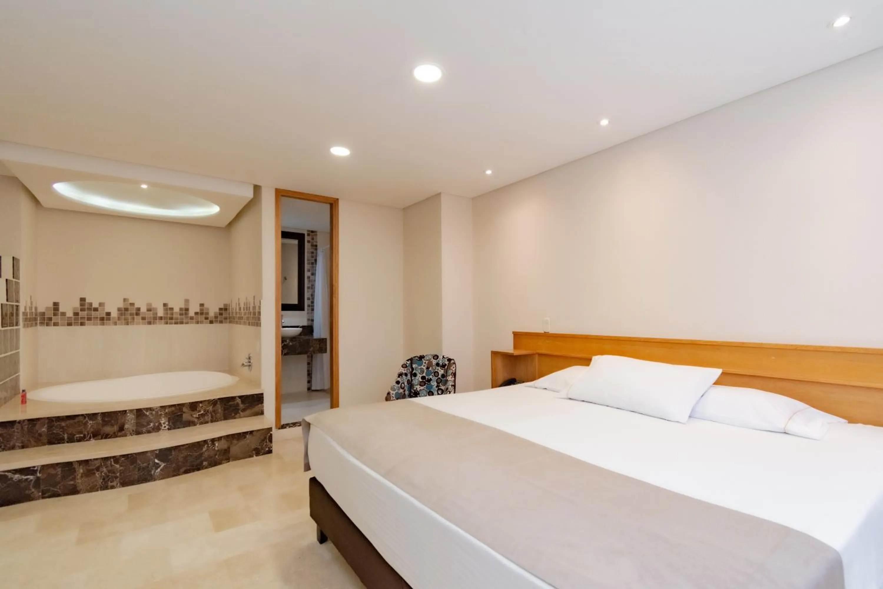 air conditioner, Bed in Hotel San Pedro del Fuerte