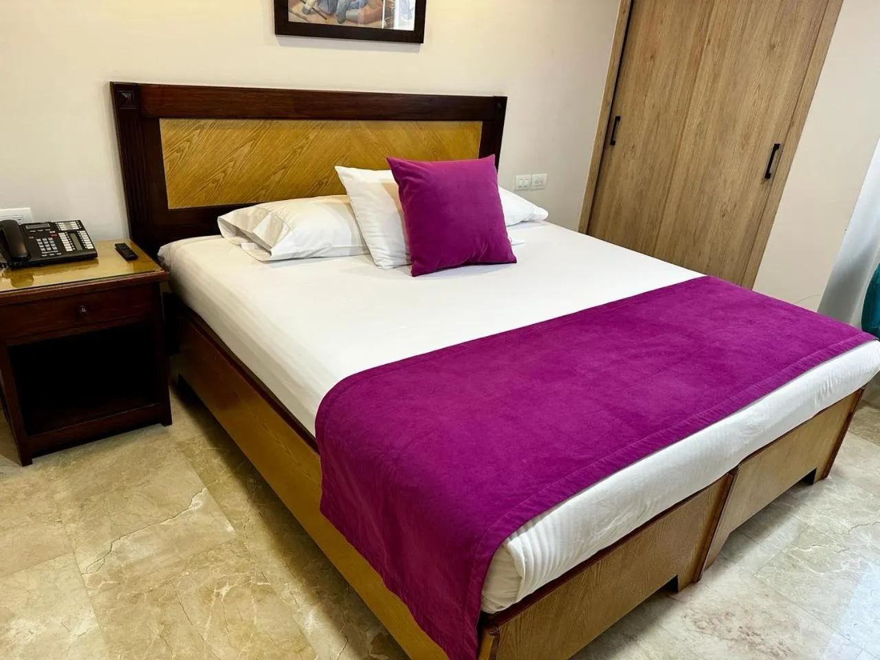 Bed in Hotel San Pedro del Fuerte