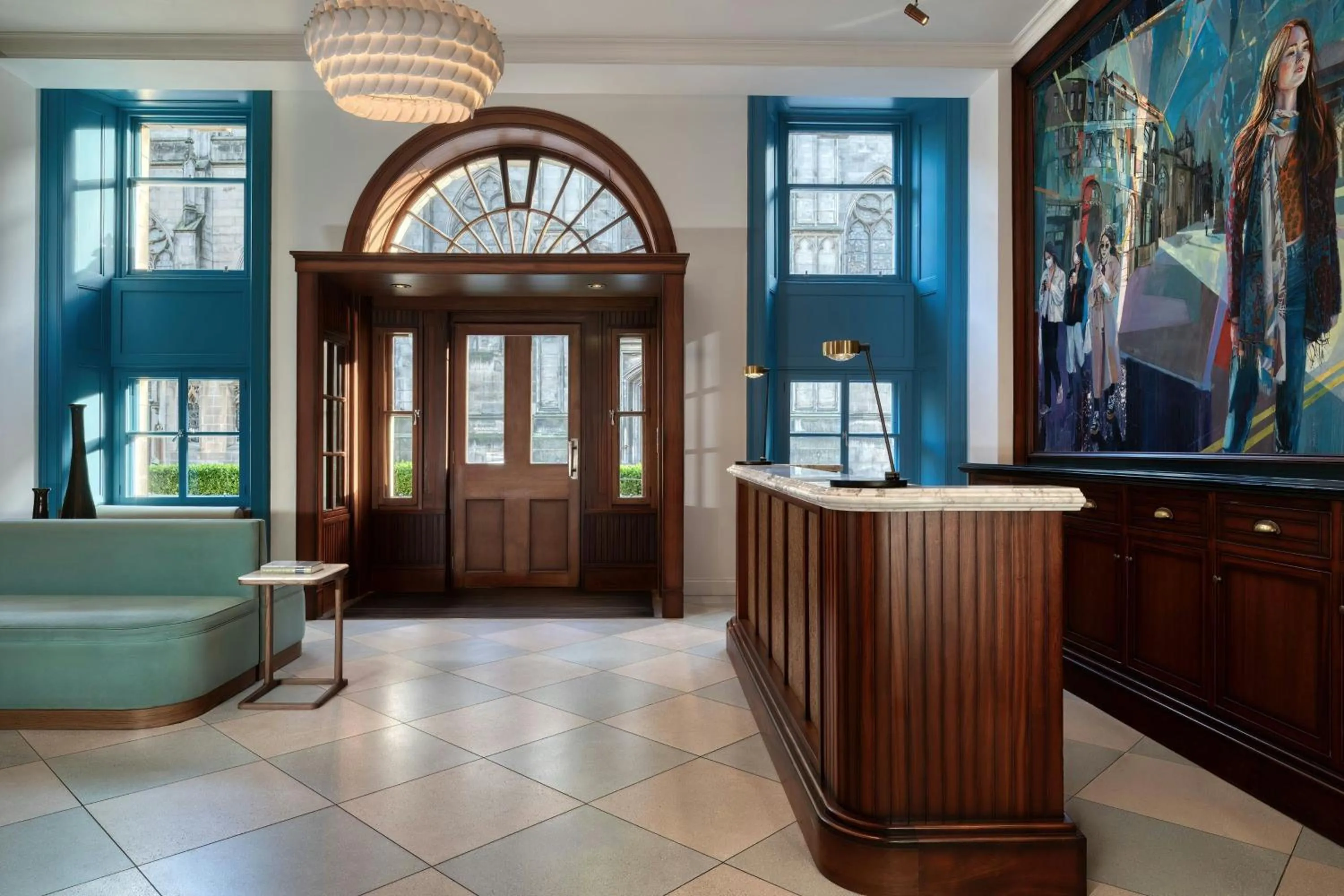 Lobby or reception in Old Town Chambers, Autograph Collection