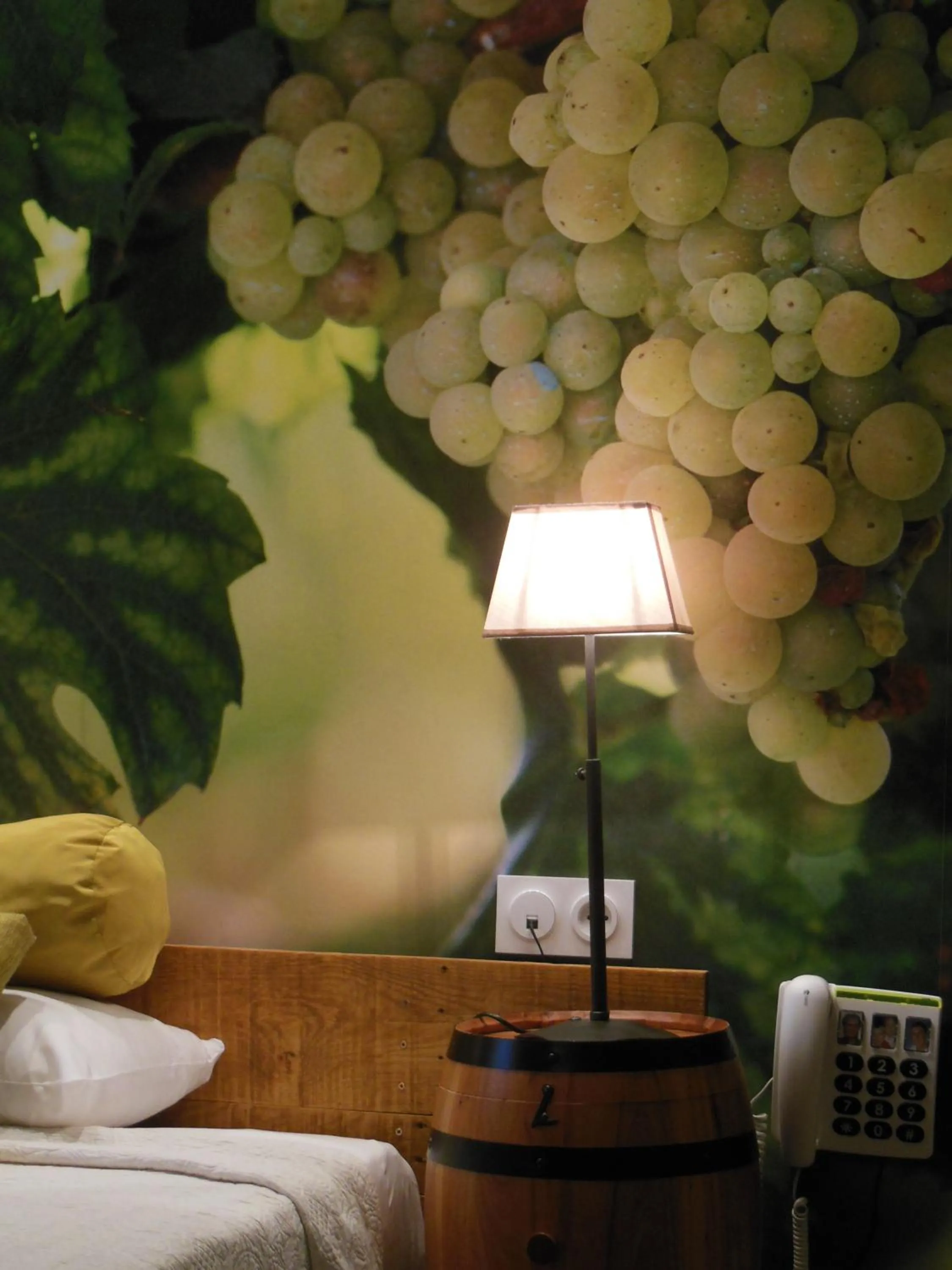 Decorative detail, Bed in Logis Hôtel Le Glacier