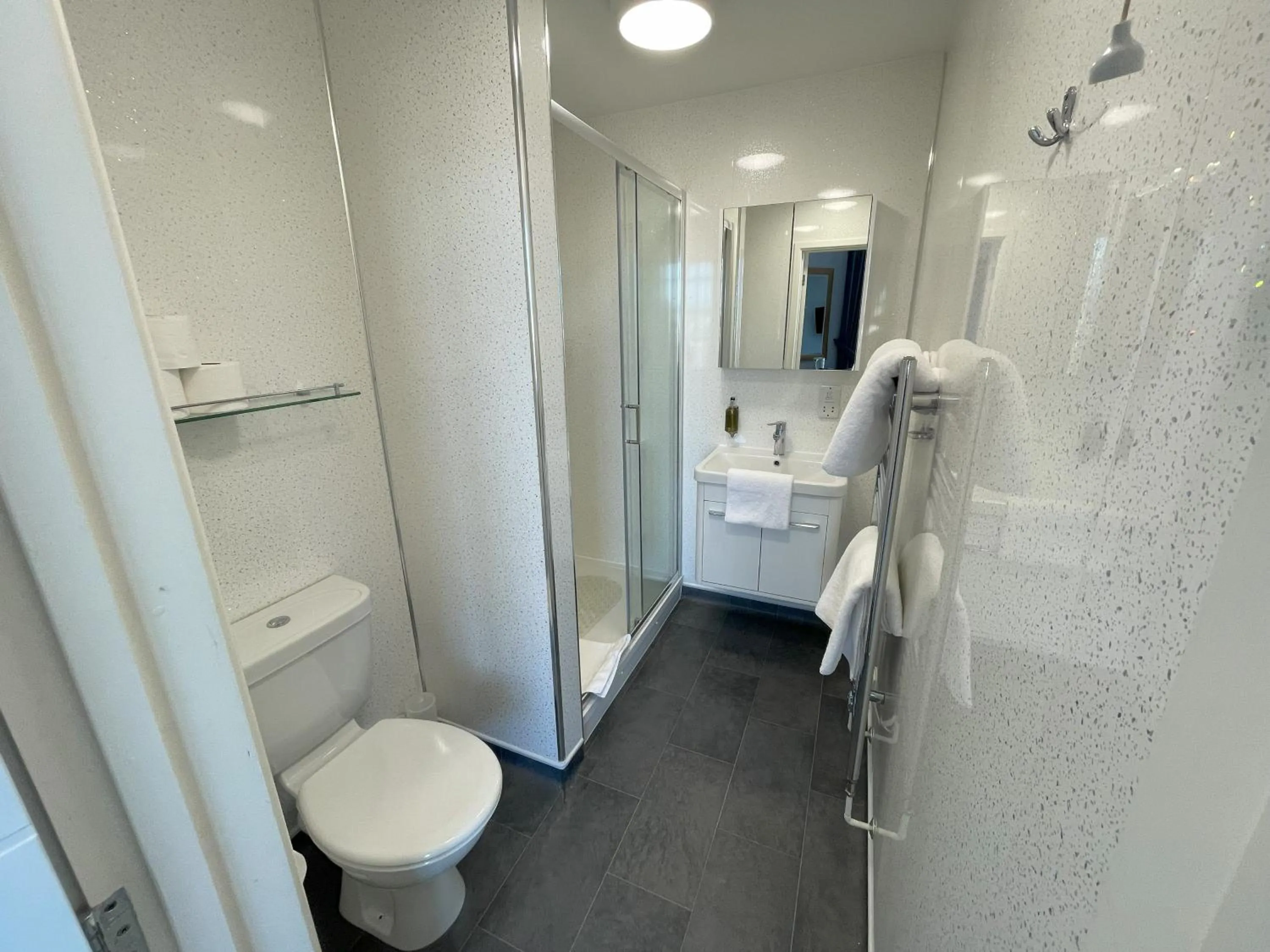 Shower in Manor Hotel