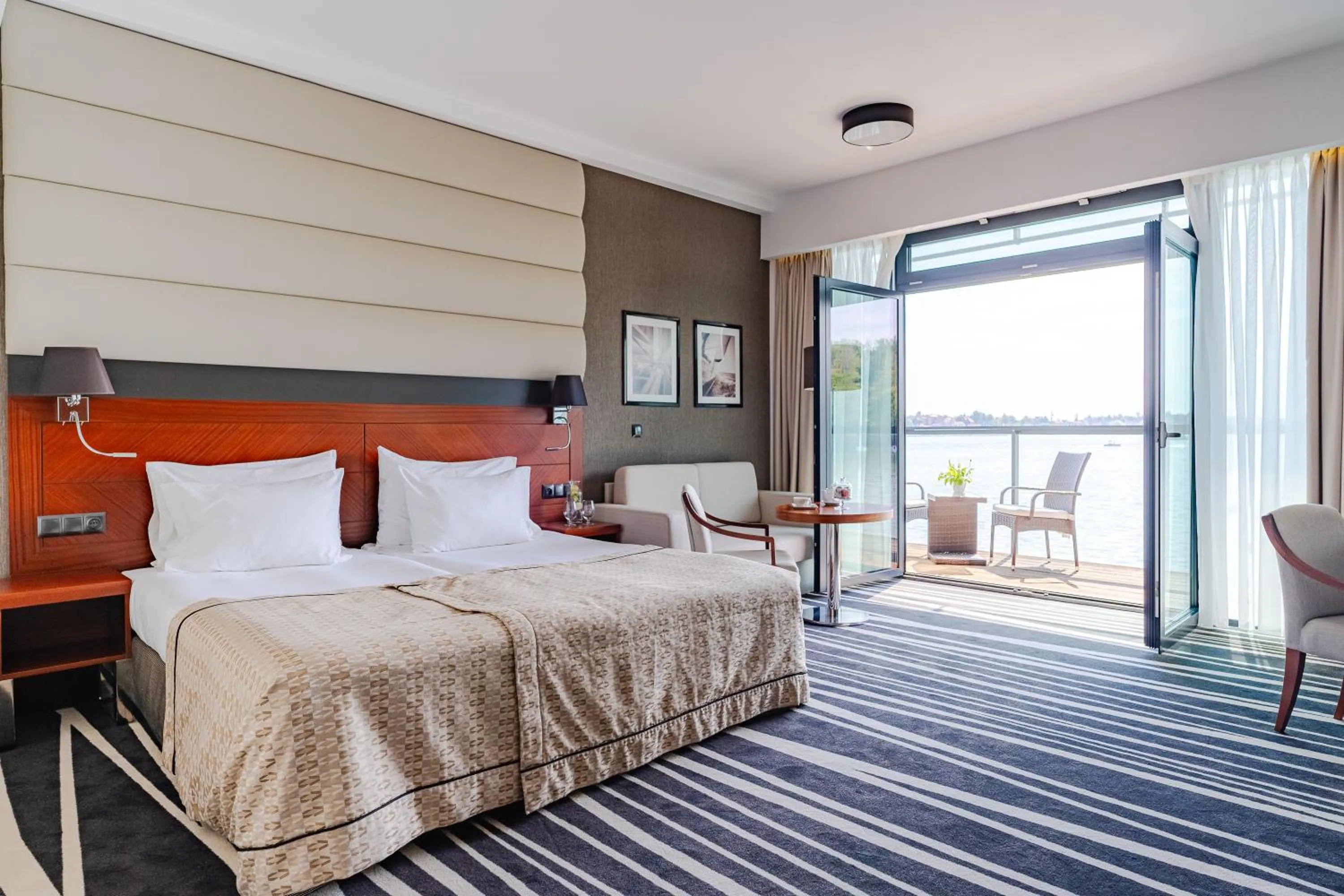 Bed in Hotel Mikołajki Leisure & SPA - Destigo Hotels