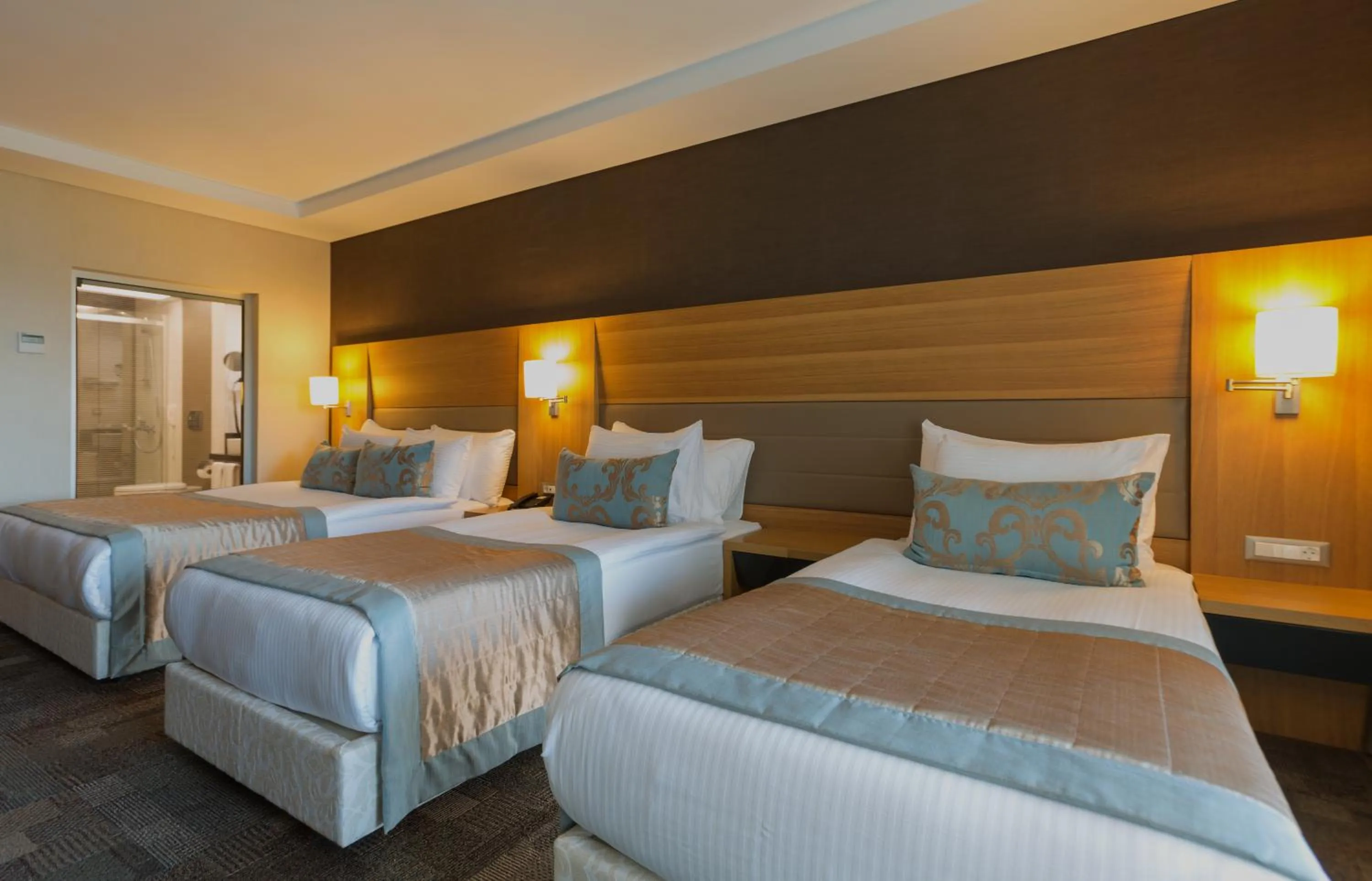 Bed in Boyalik Beach Hotel & Spa Cesme