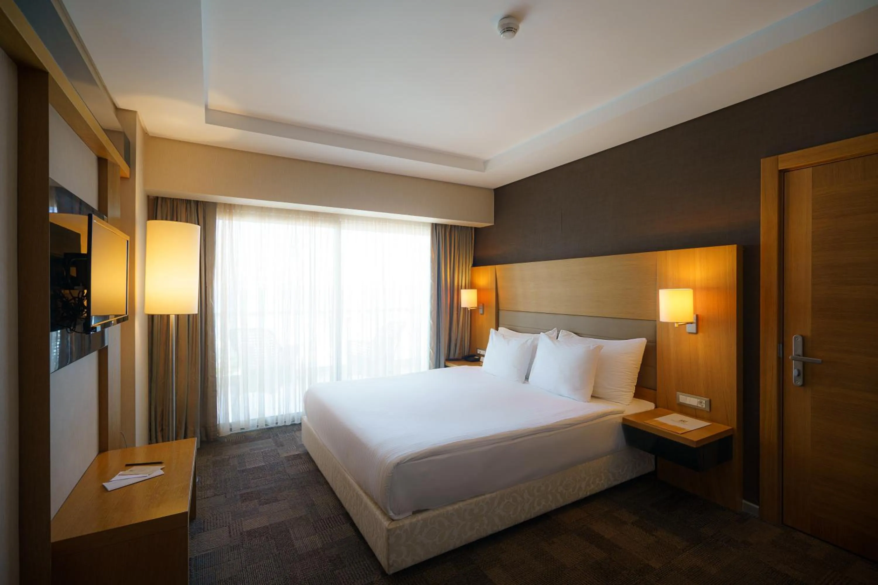 Bed in Boyalik Beach Hotel & Spa Cesme