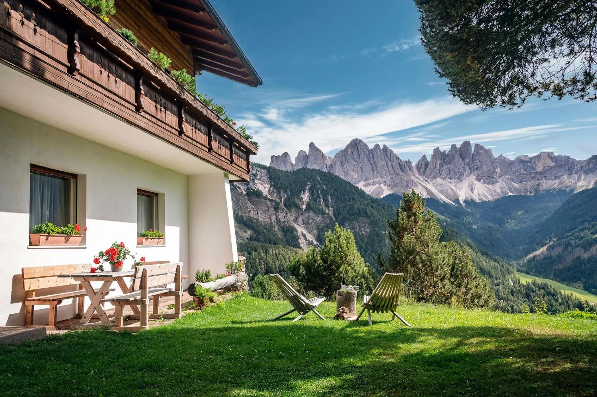 View (from property/room) in Schopplhof - panoramic apartments dolomites