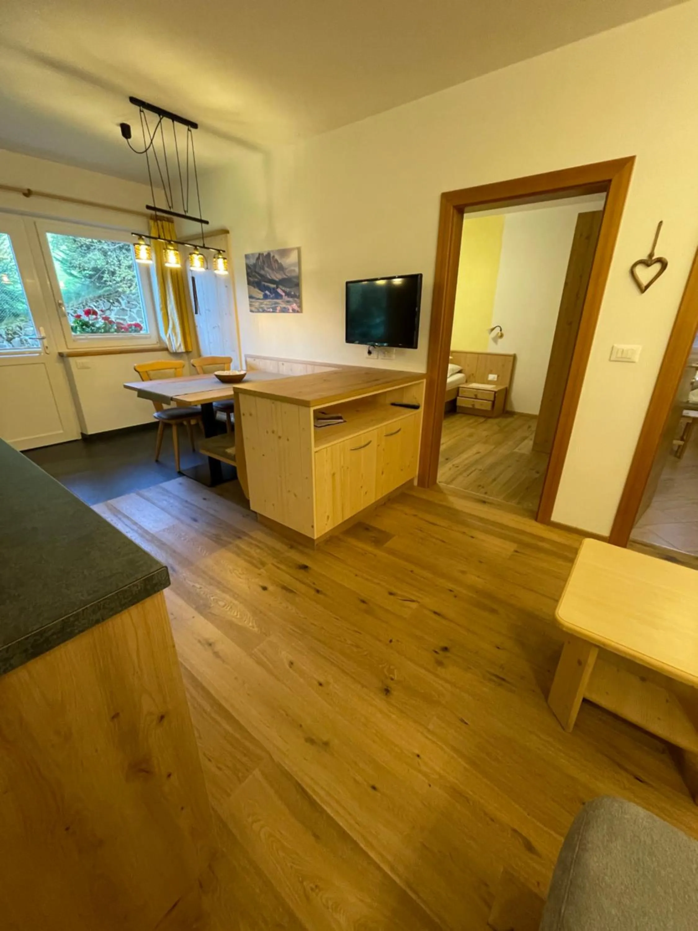 Living room in Schopplhof - panoramic apartments dolomites