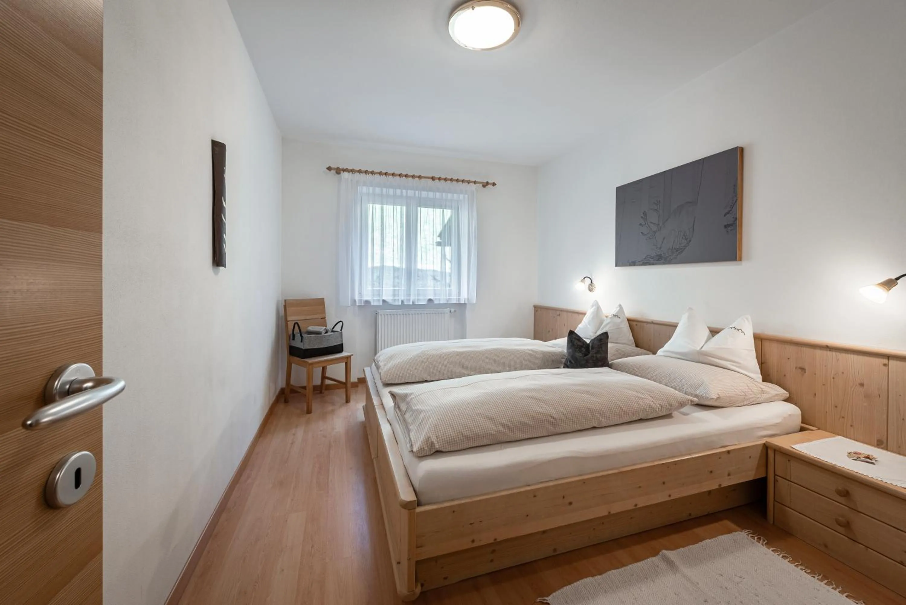 Photo of the whole room, Bed in Schopplhof - panoramic apartments dolomites
