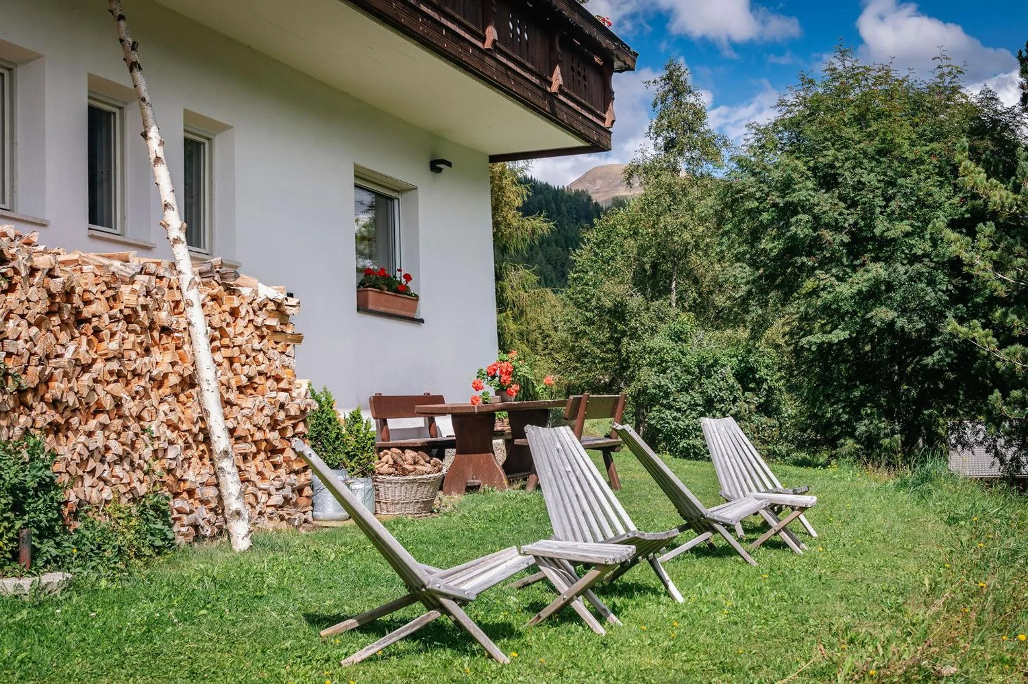 Garden in Schopplhof - panoramic apartments dolomites