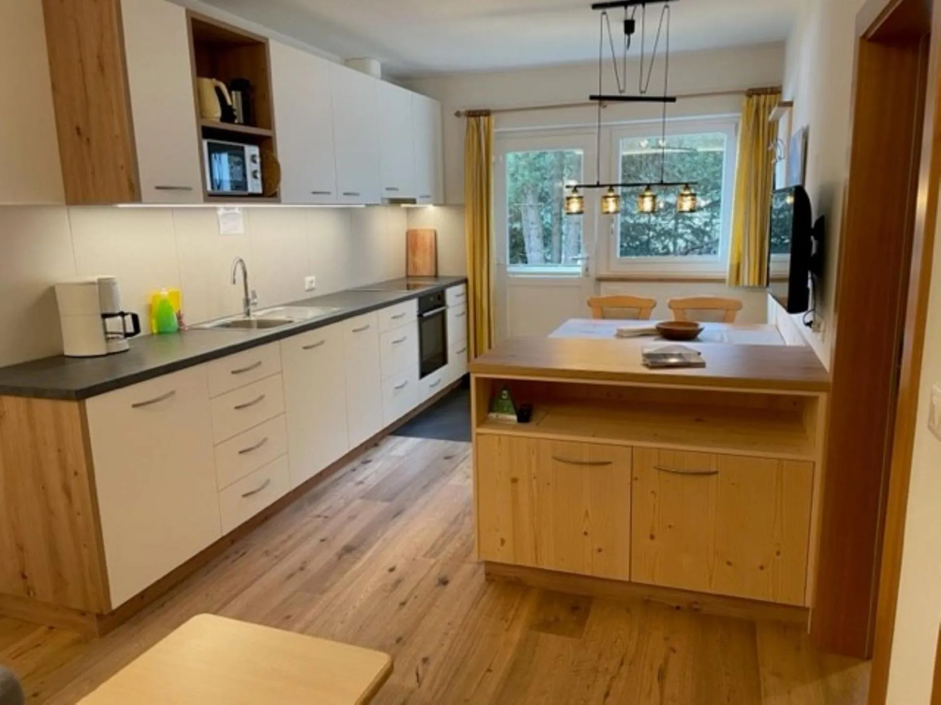 kitchen in Schopplhof - panoramic apartments dolomites