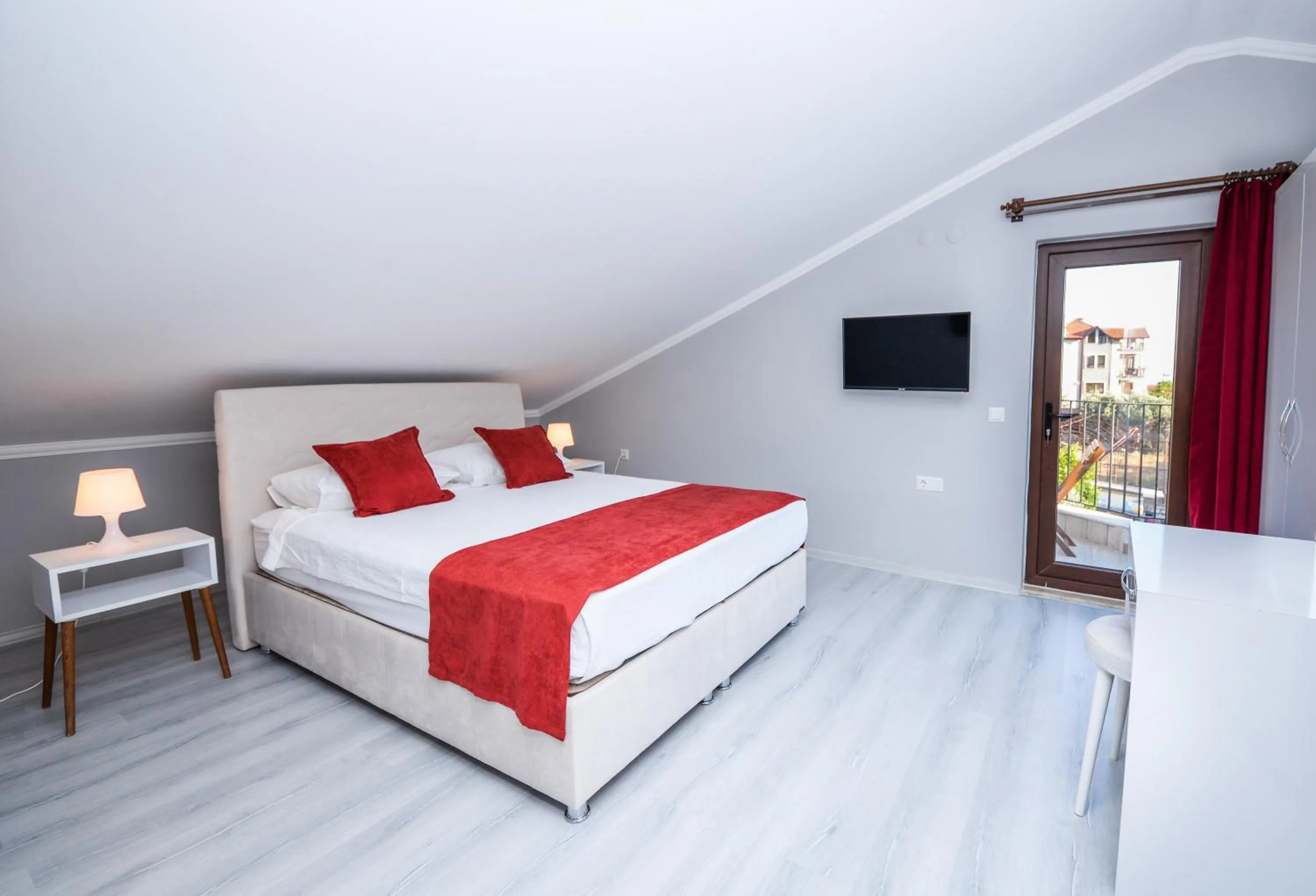 Bedroom, Bed in Bahçe Apart