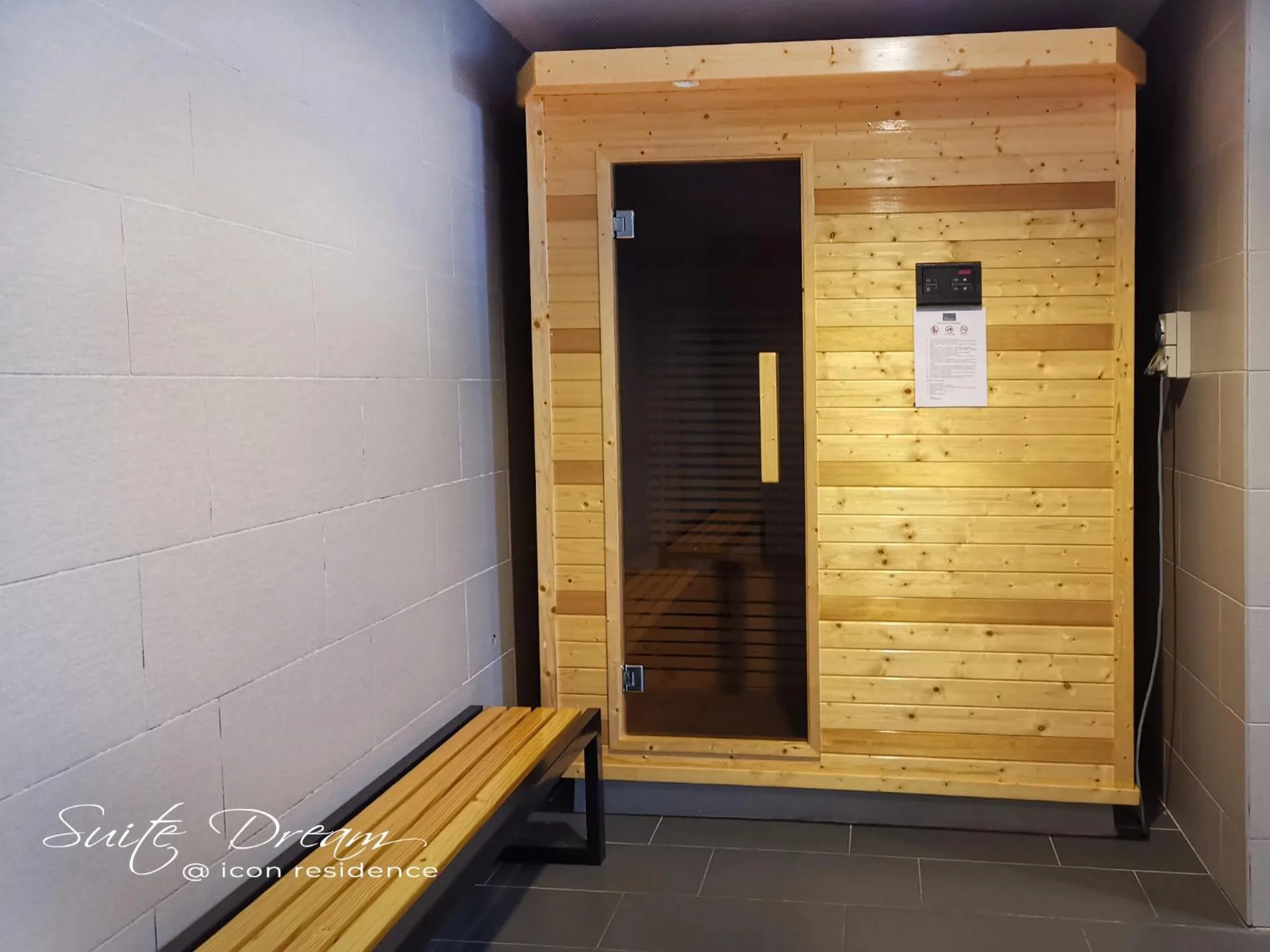 Sauna in Suite Dream@Icon Residence