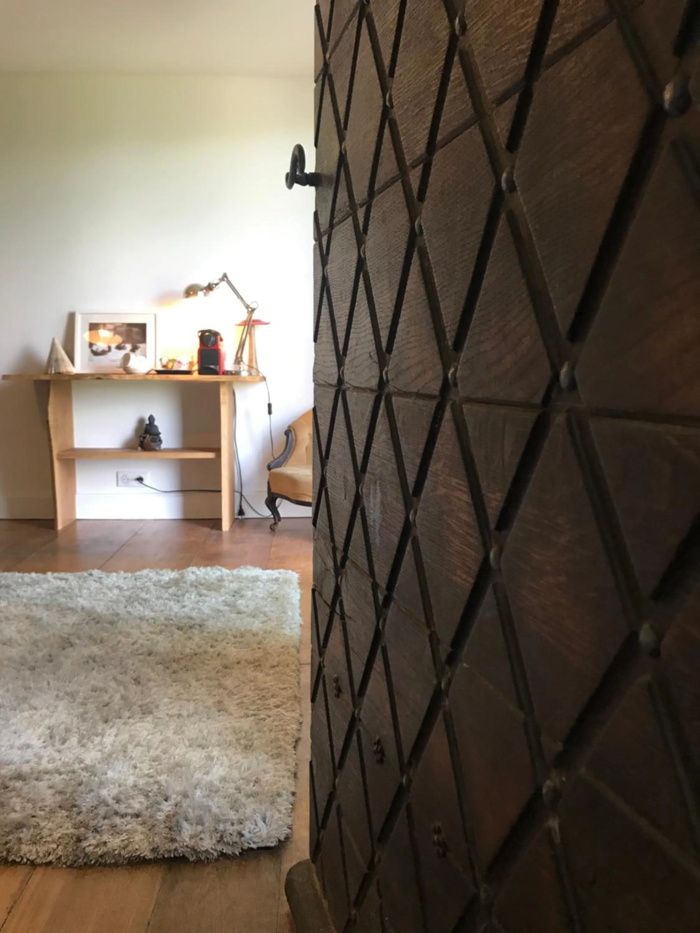 Decorative detail, Bed in Le Relais des galets