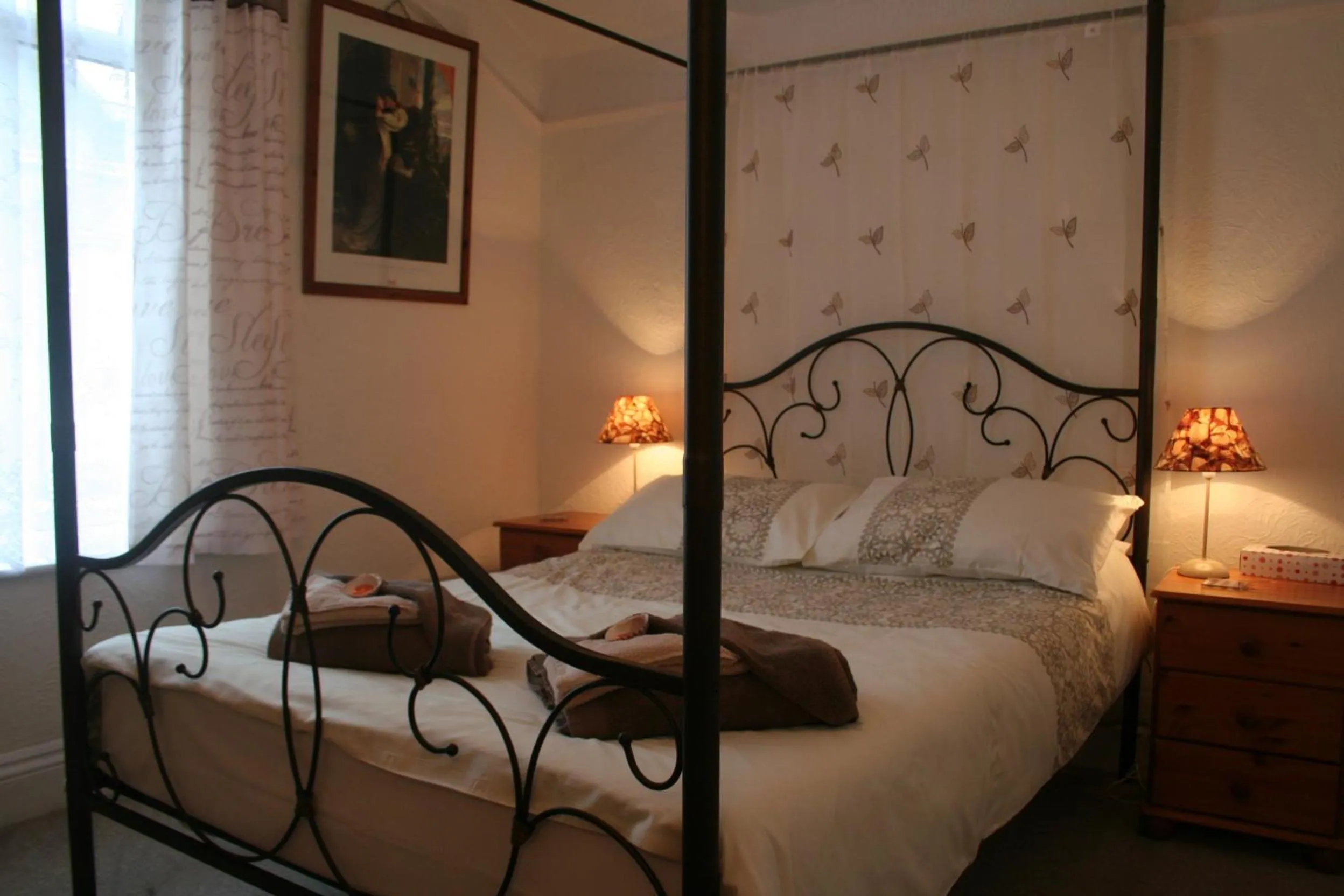 Bed in The Haldon Guest House