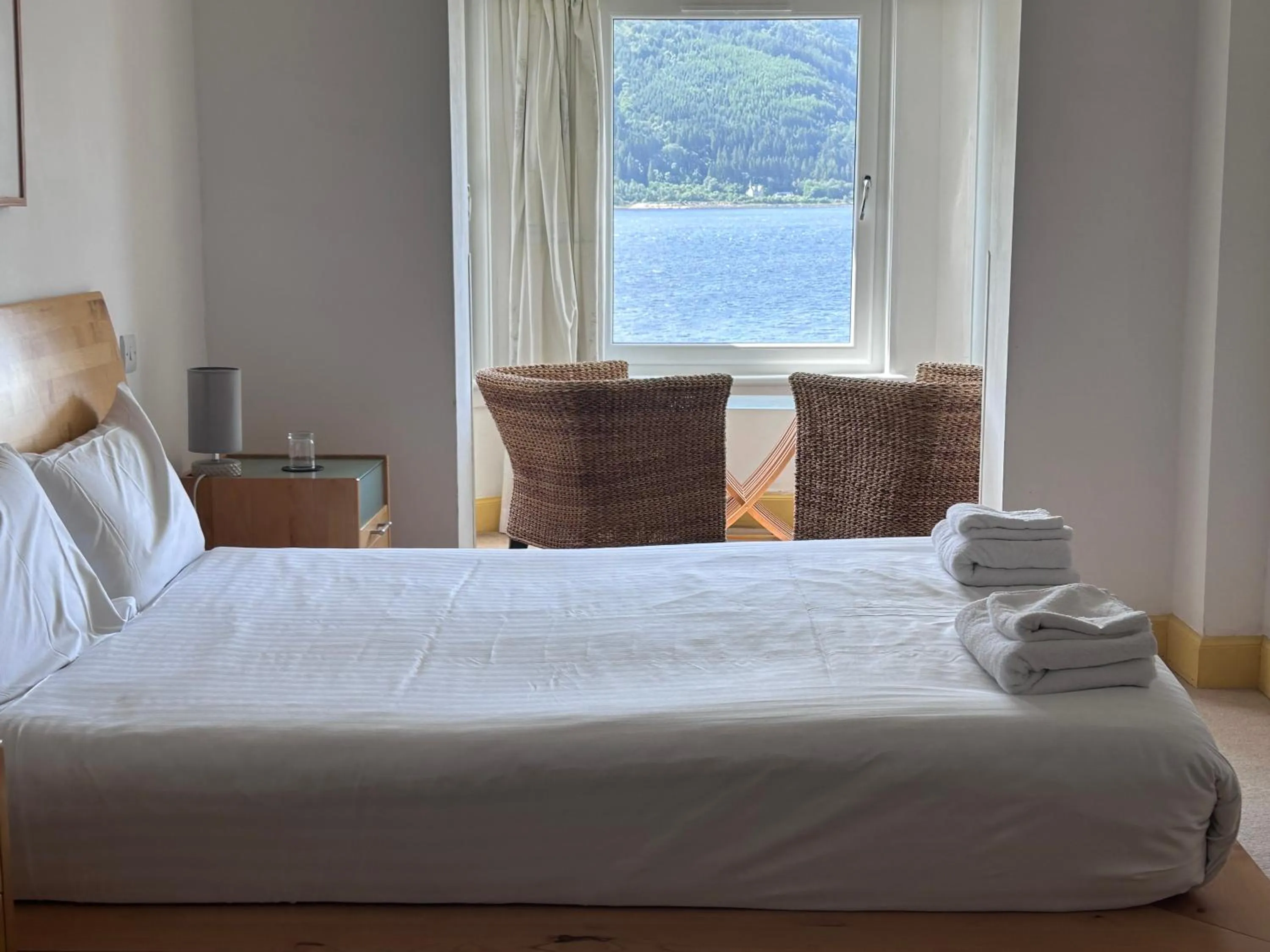 Bedroom, Bed in The Lodge on the Loch by OYO