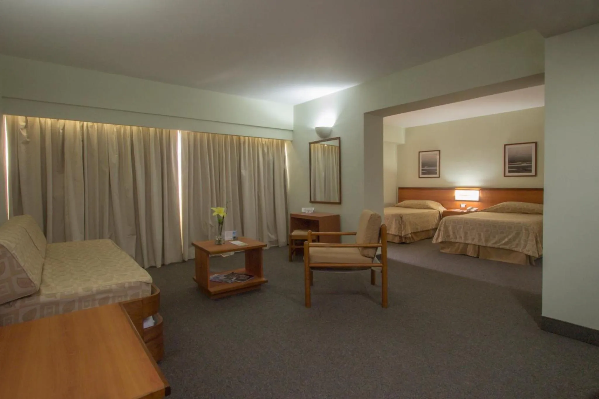 Bed in Hotel Cristina Suites