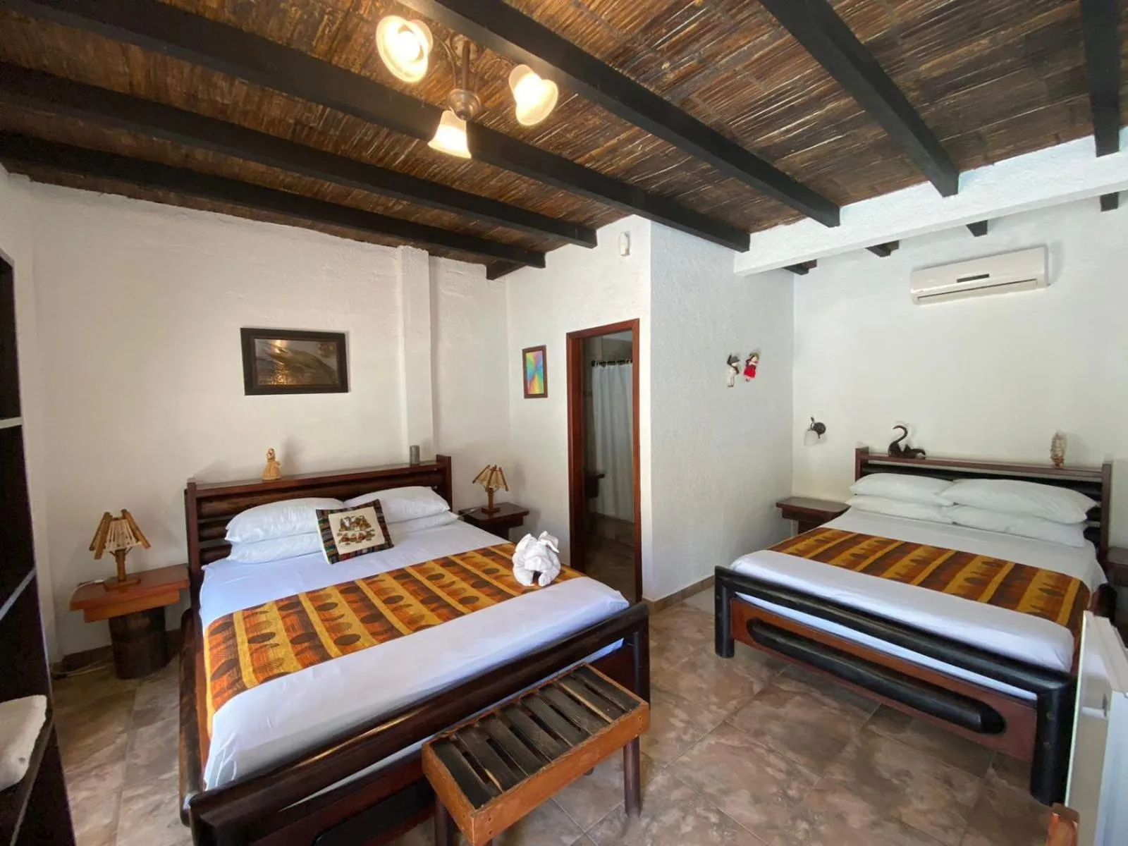 Bed in Hotel Puerto Gaviota