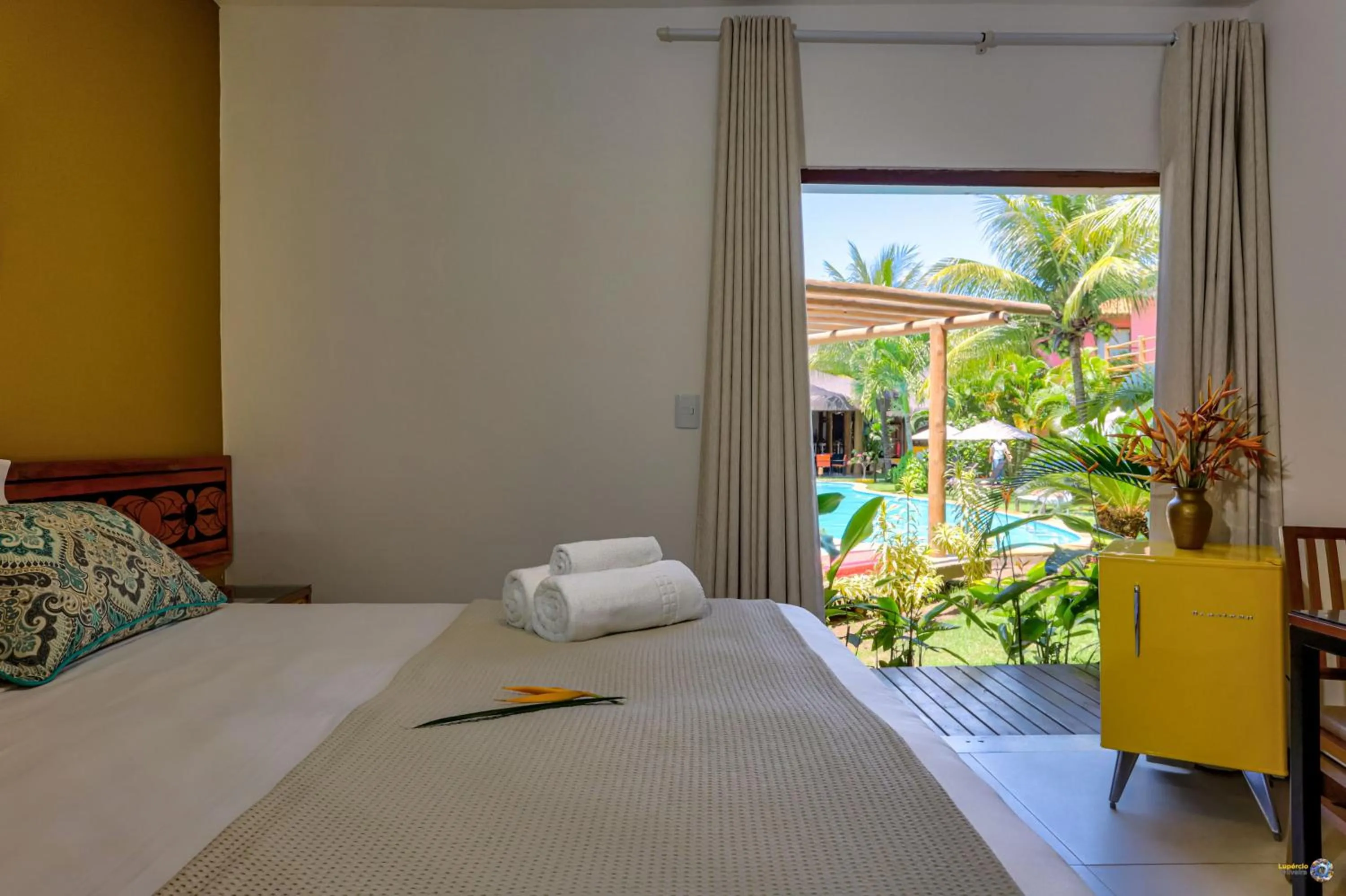 Bed in Pousada Vira Canoa