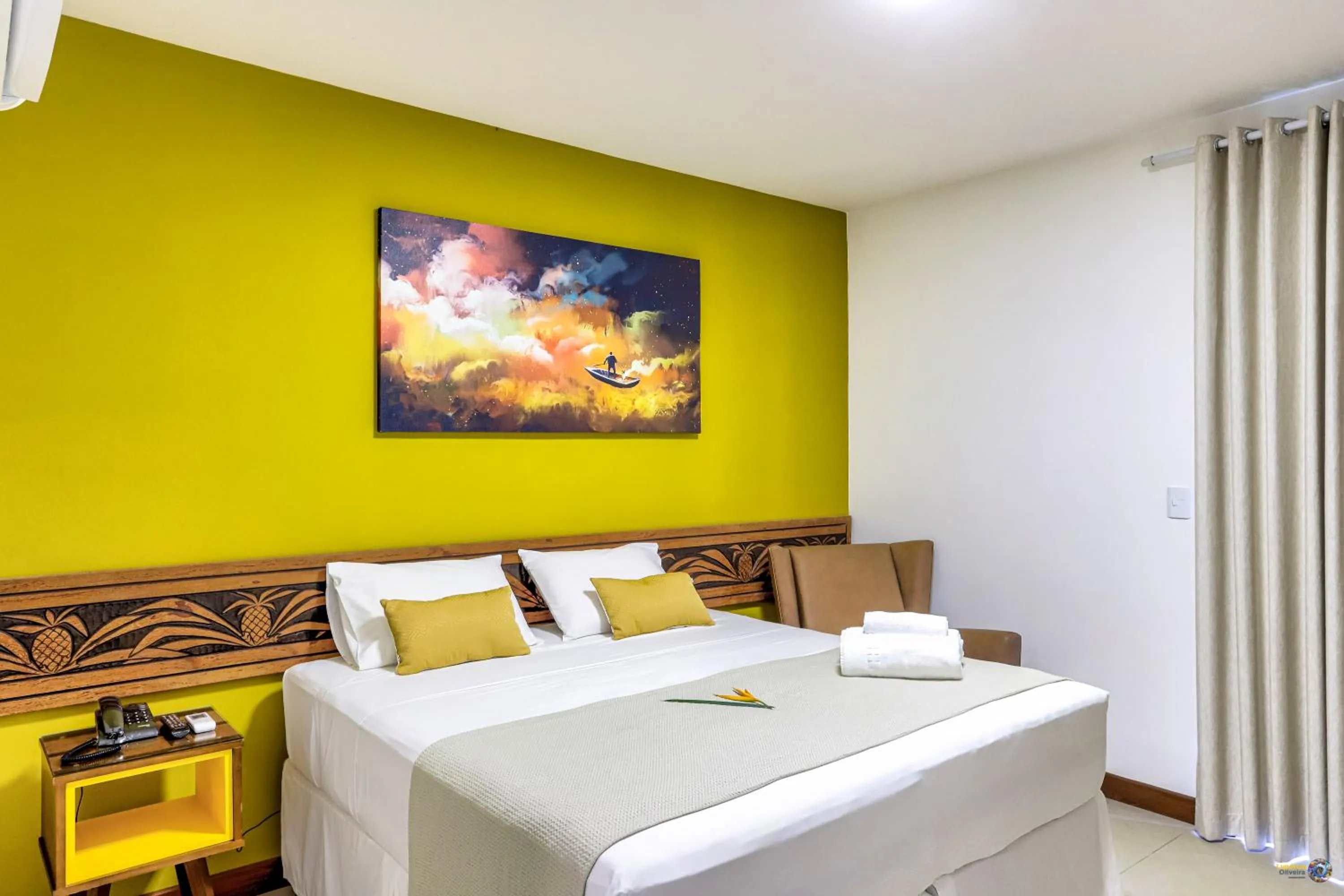 Bed in Pousada Vira Canoa