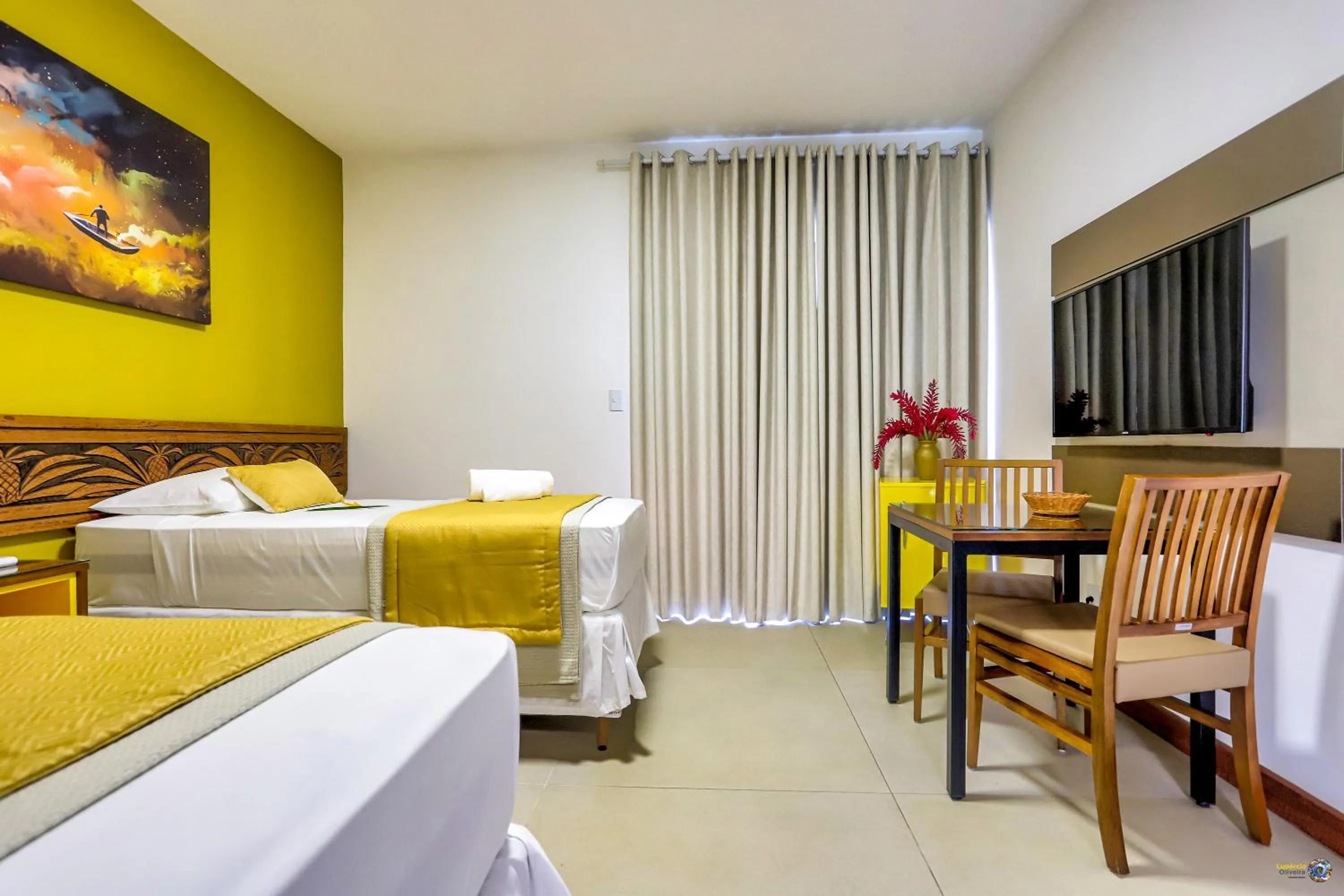 Bed in Pousada Vira Canoa