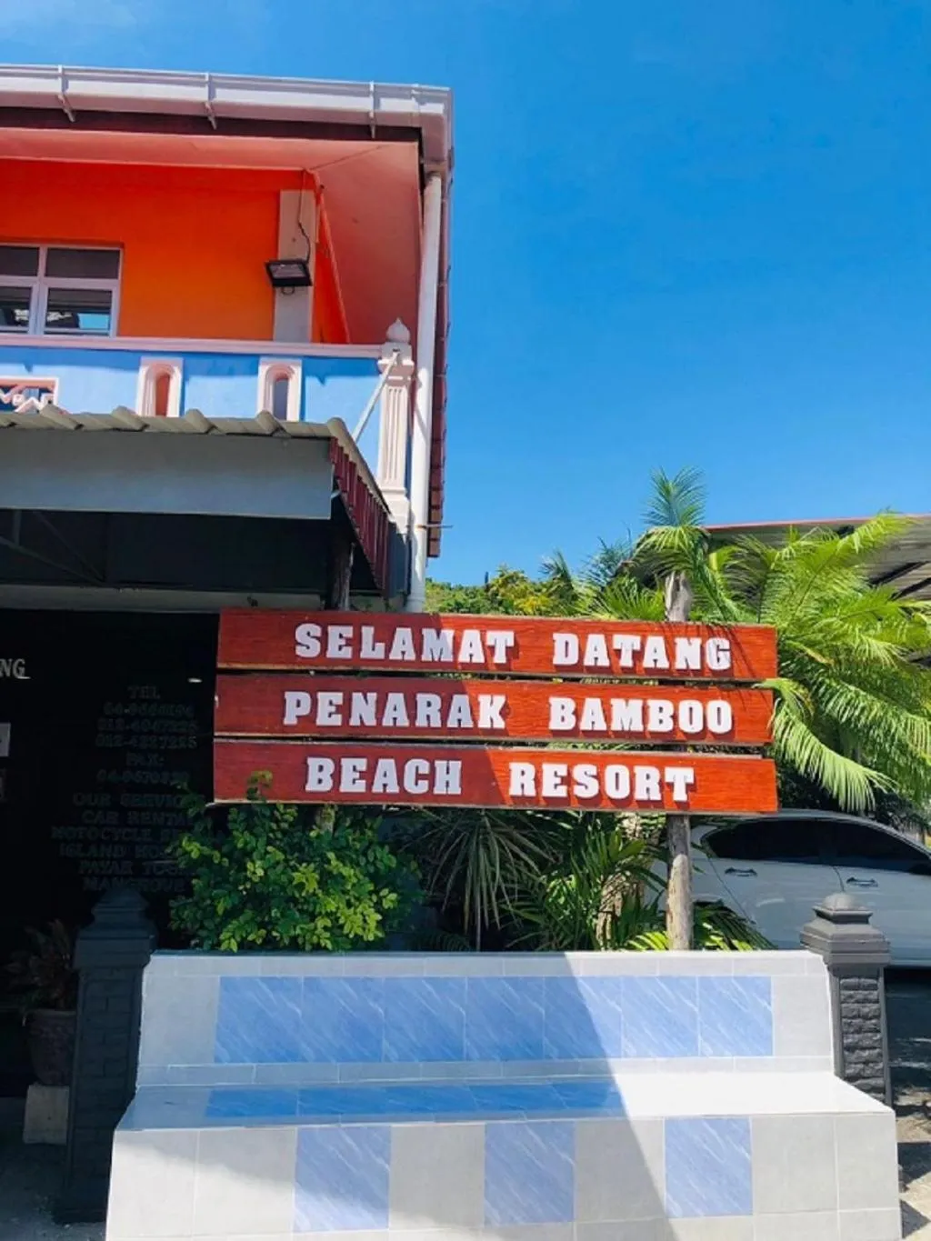 Lobby or reception in Penarak Bamboo Beach Motel