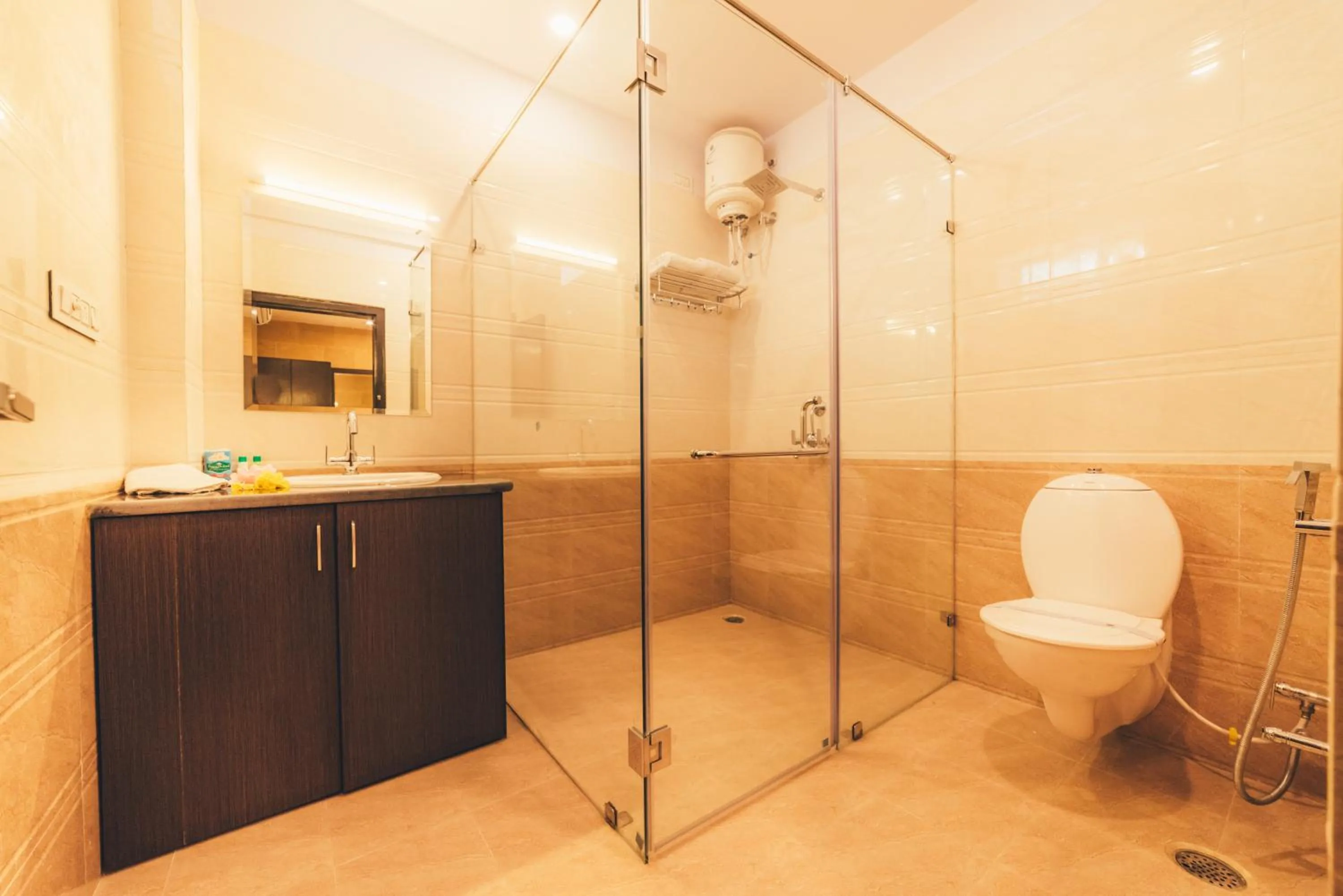 Shower in Hotel Sky Plaza - Best ever view of Jaisalmer Fort