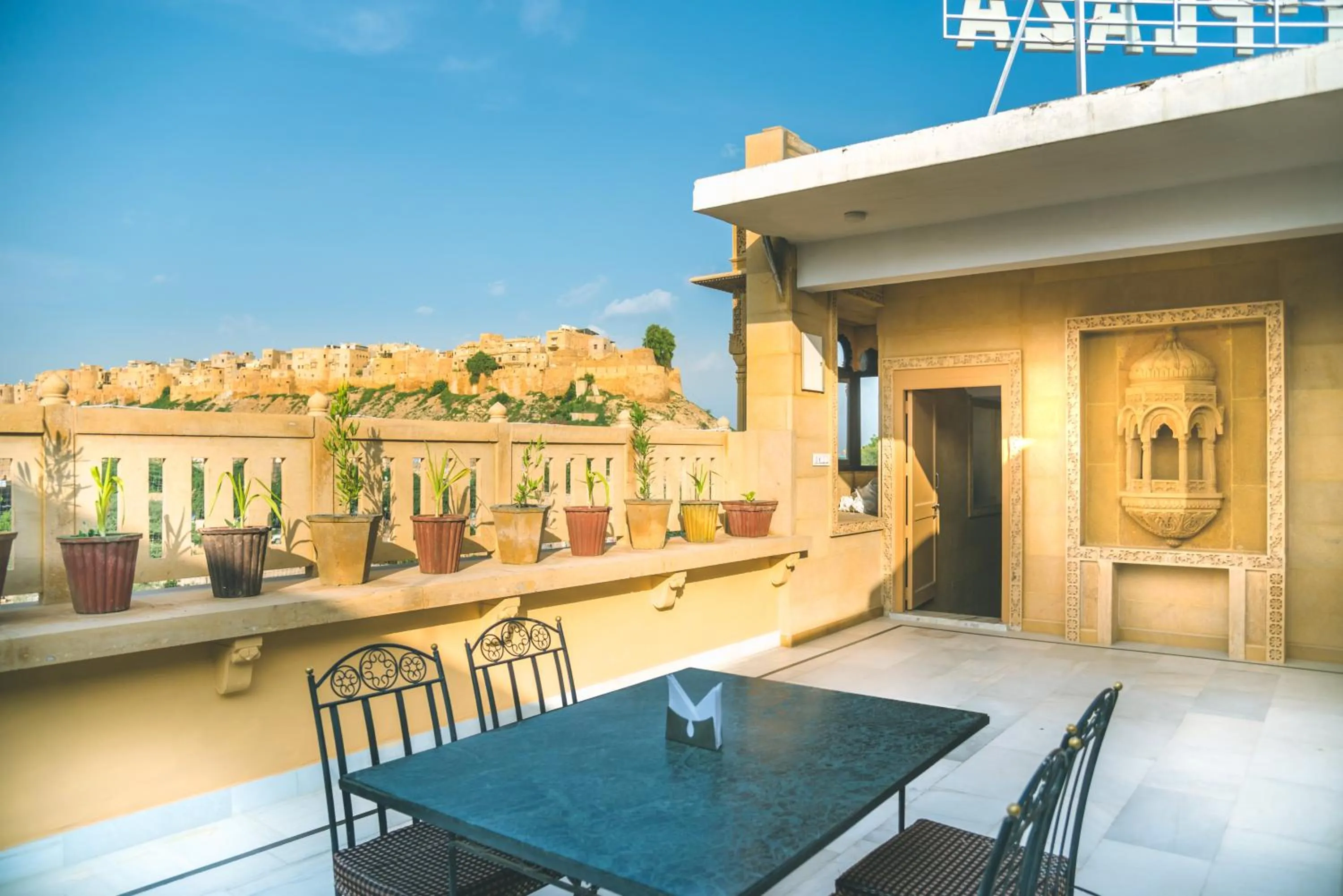 Property building in Hotel Sky Plaza - Best ever view of Jaisalmer Fort