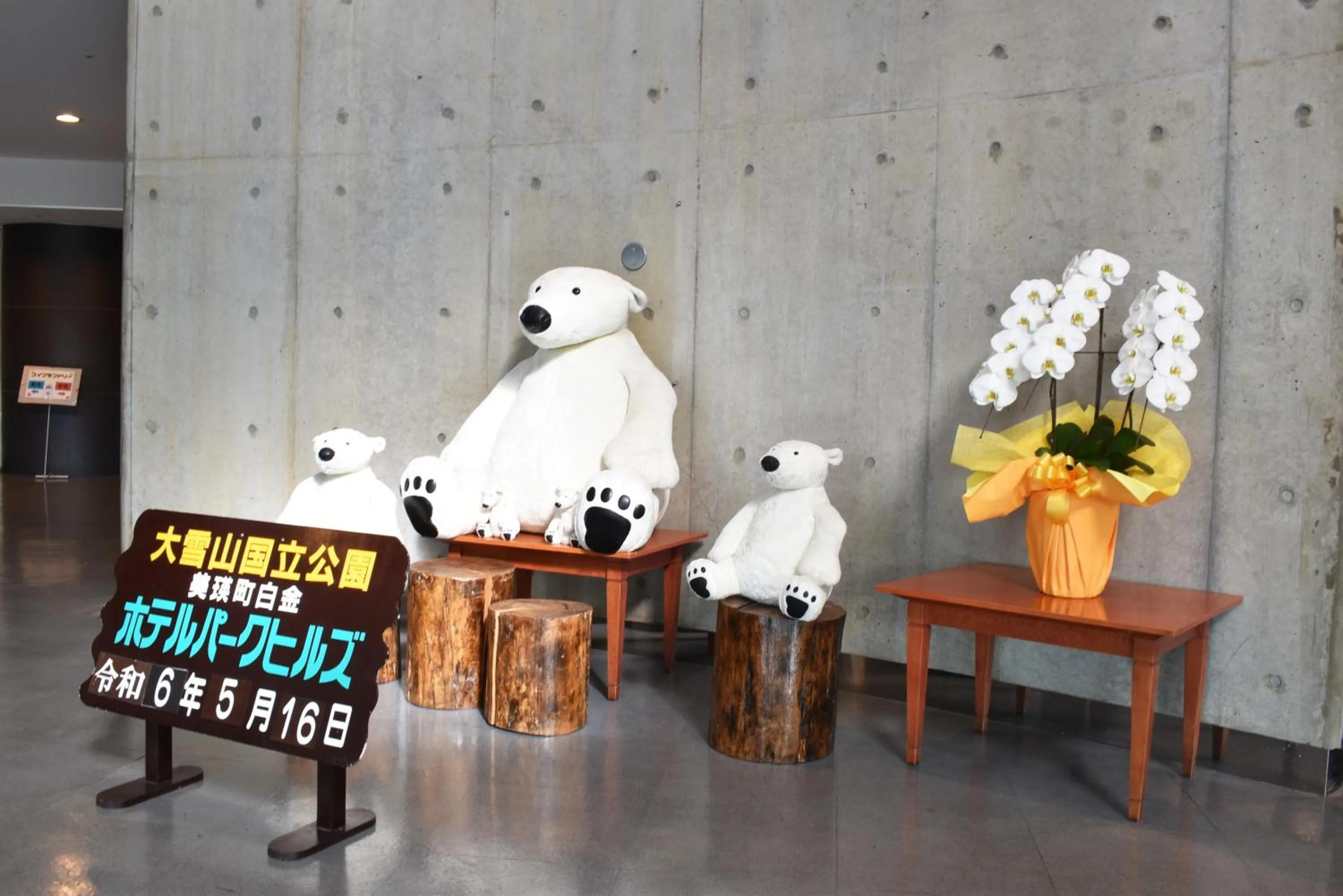 Lobby or reception in Biei Shirogane Onsen Hotel Park Hills