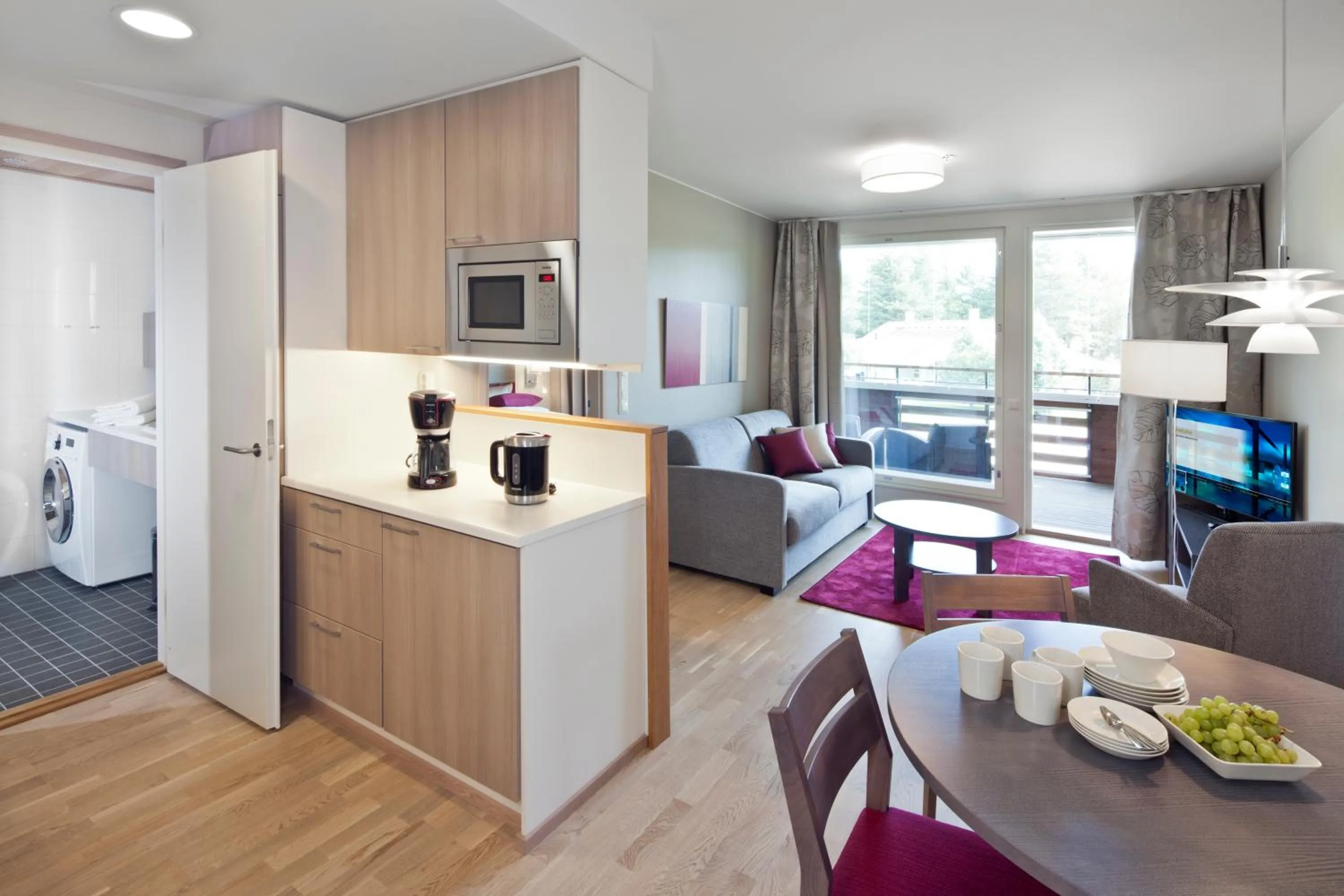 Kitchen or kitchenette in Holiday Club Katinkulta Superior Apartments