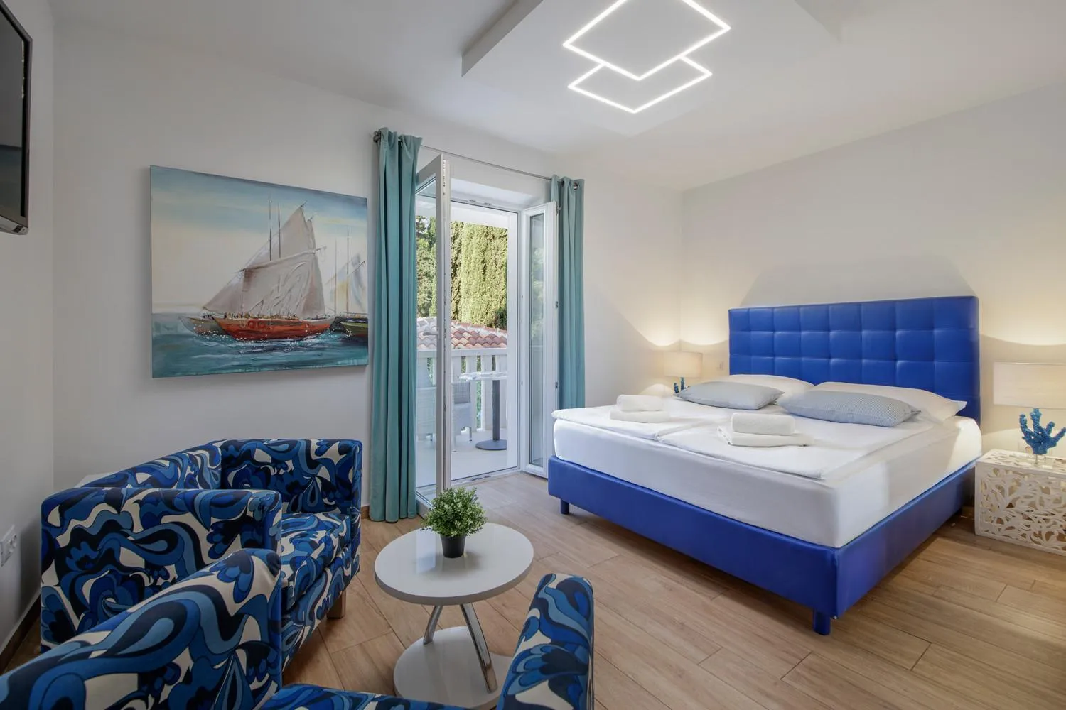 Bed in Villa Mediterranea