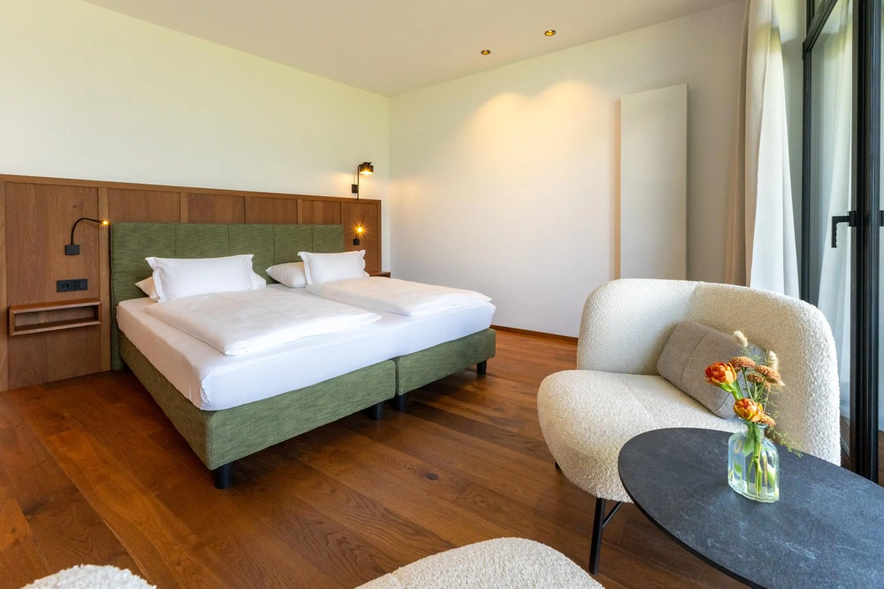 Bed in Hotel Tenz
