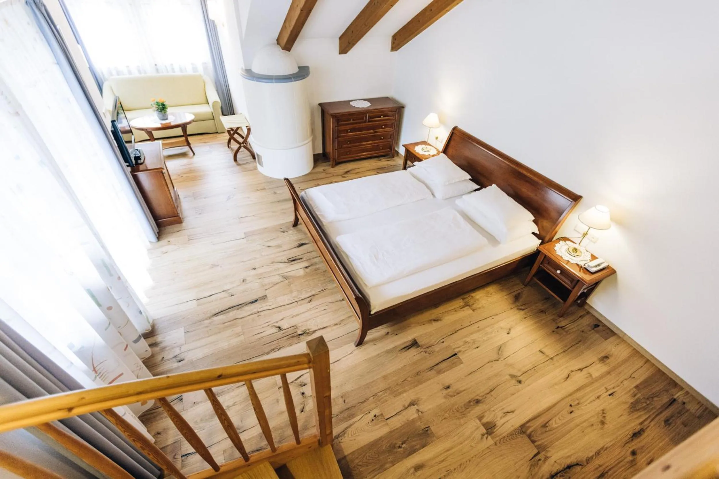 Bed in Hotel Tenz
