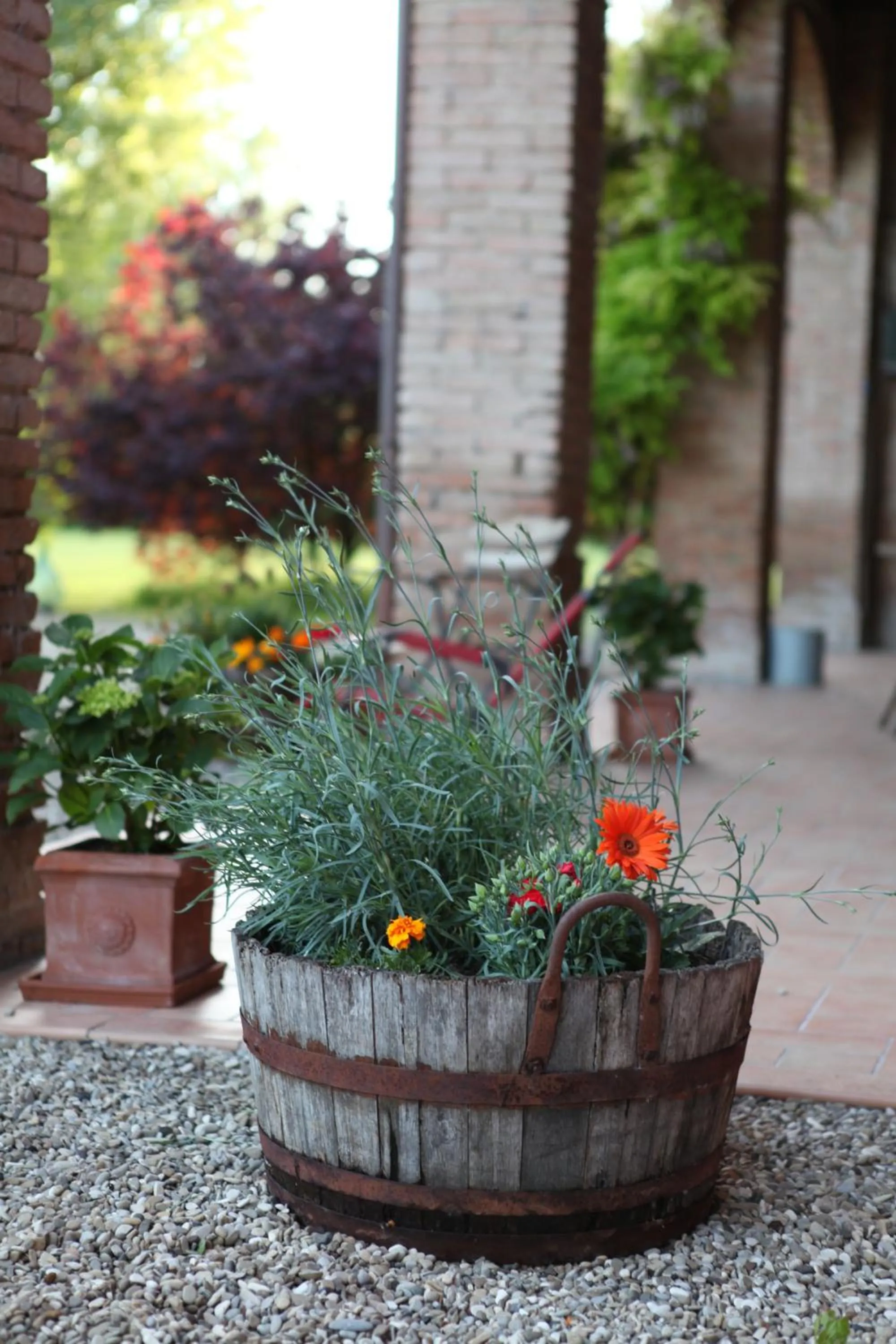 Patio in B&B Podere Merlo