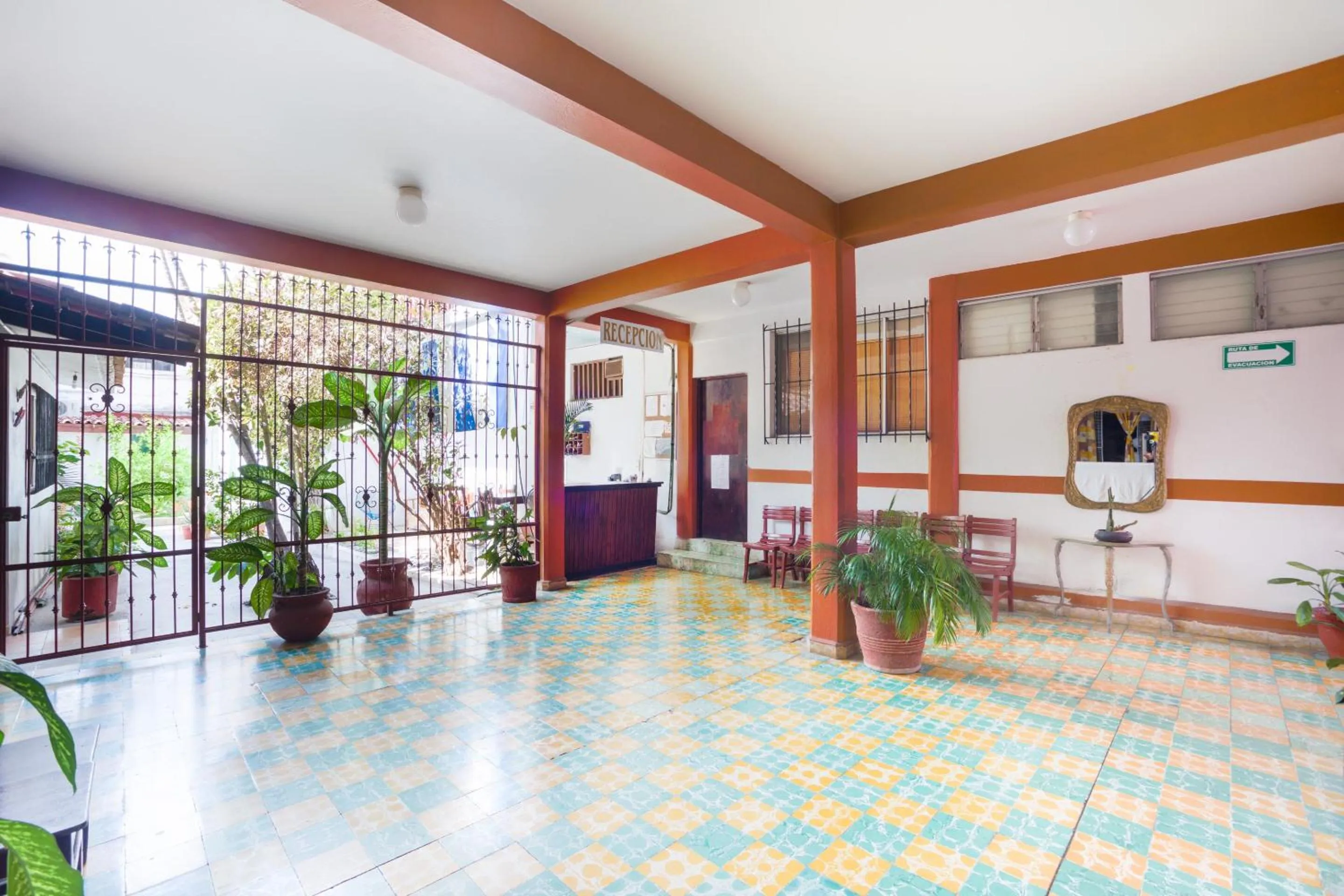 Lobby or reception in Hotel Adelita