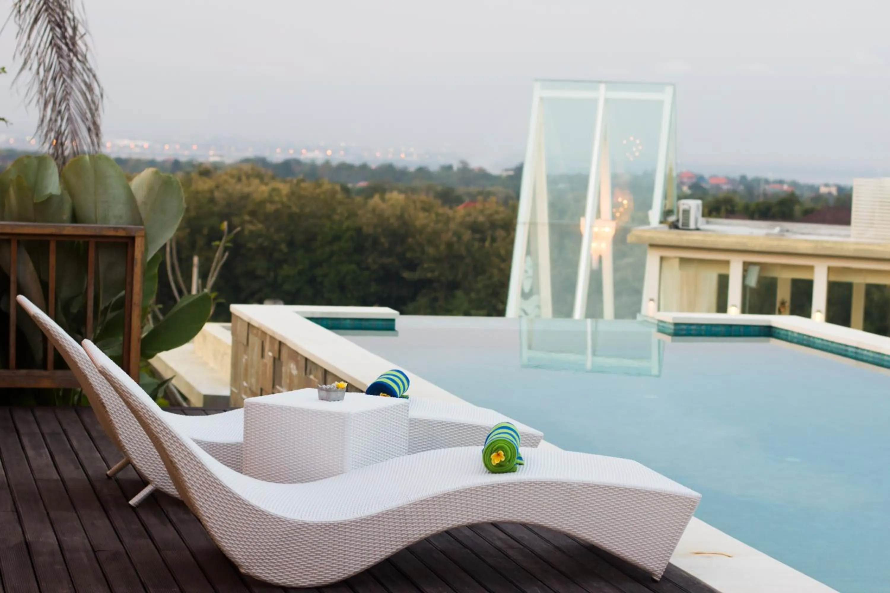 Pool view in Noah Villa and Chapel