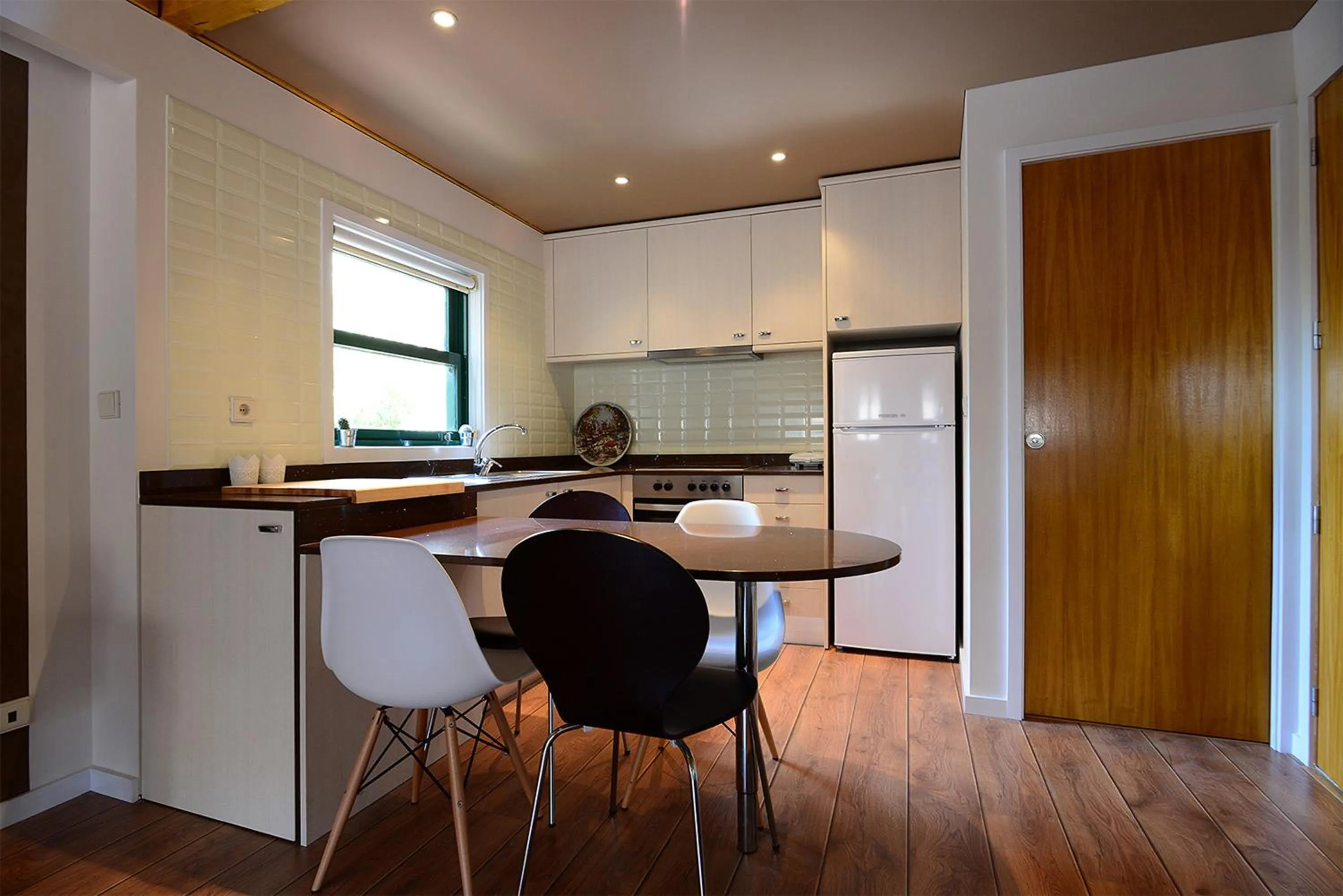 Kitchen or kitchenette in Vitoria Apartments