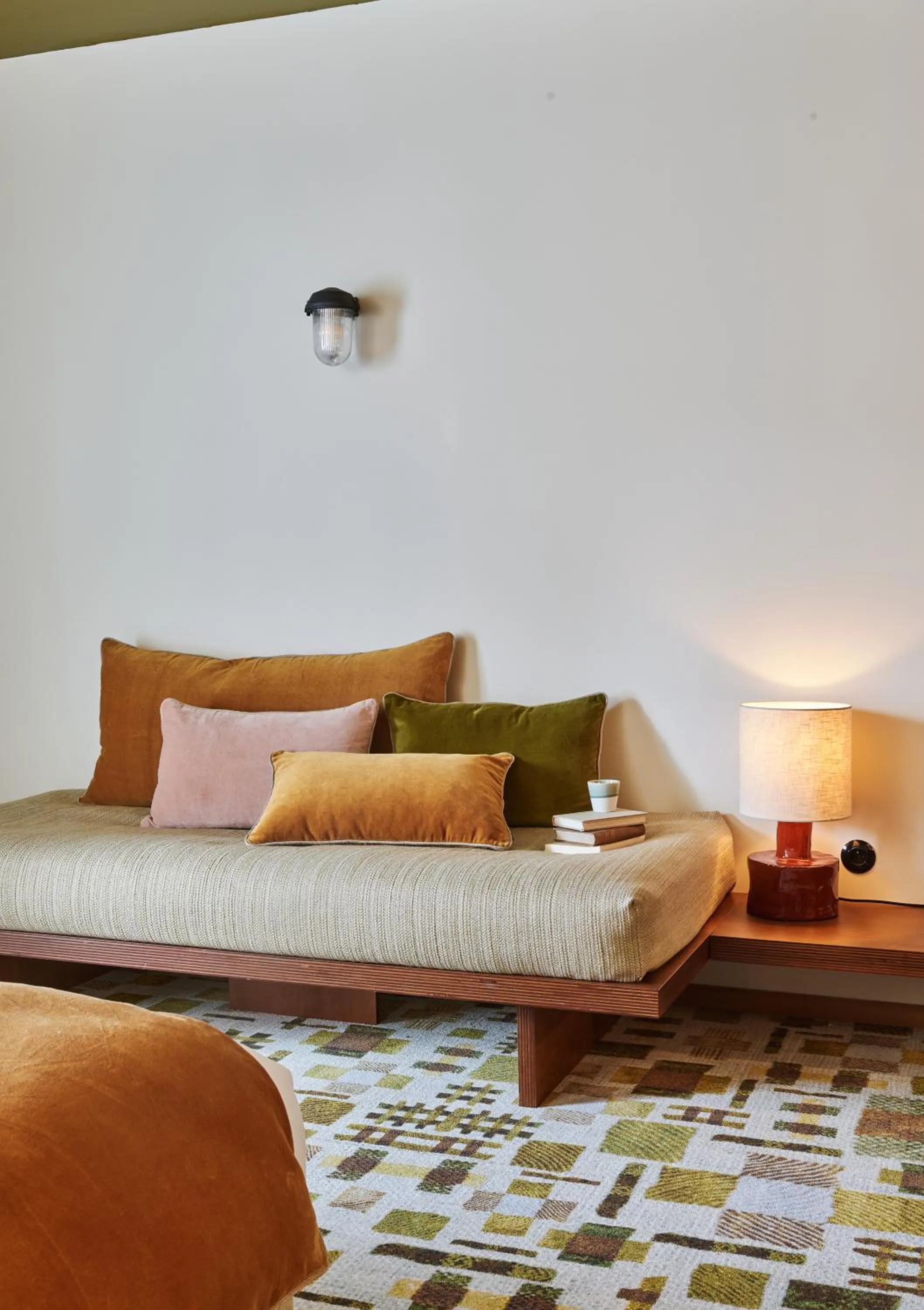 Decorative detail, Bed in Hôtel Oré, Saint-Malo