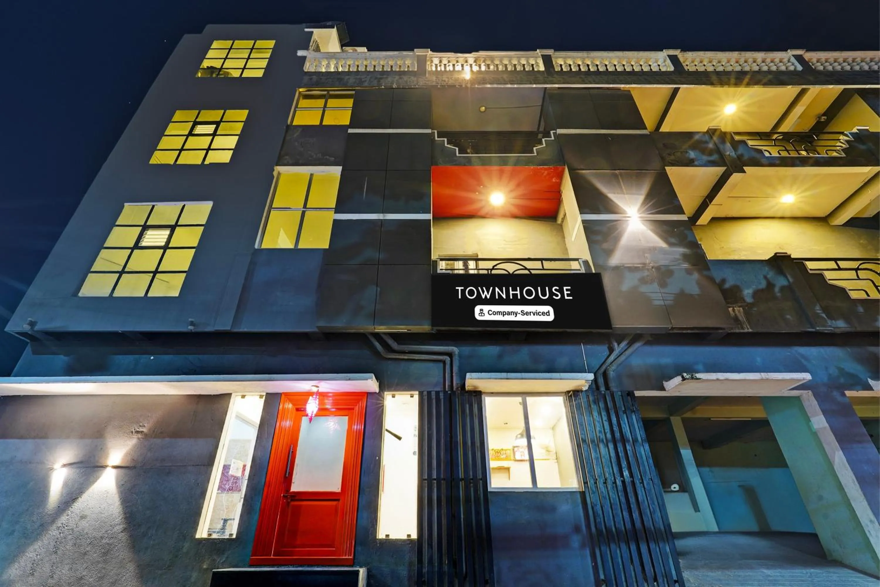 Facade/entrance in Townhouse Pondicherry