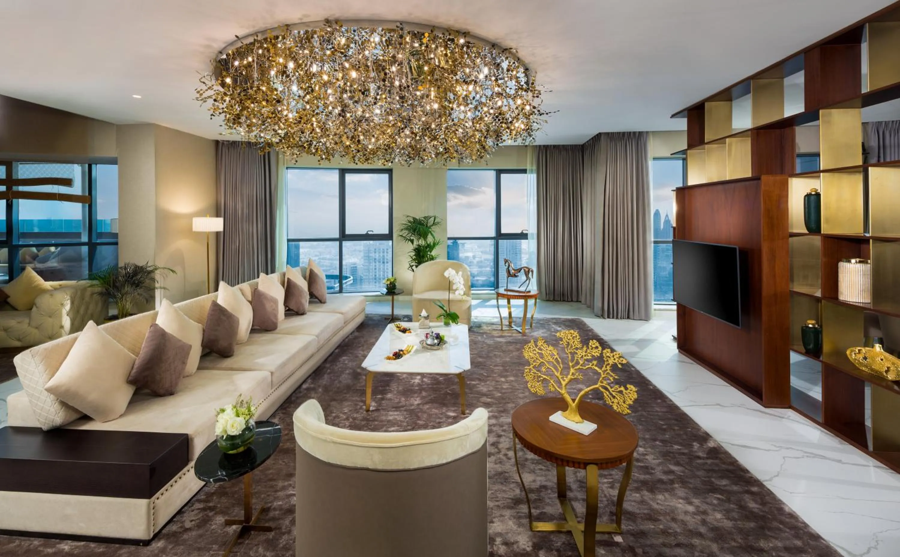 TV and multimedia in Millennium Place Barsha Heights Hotel Apartments