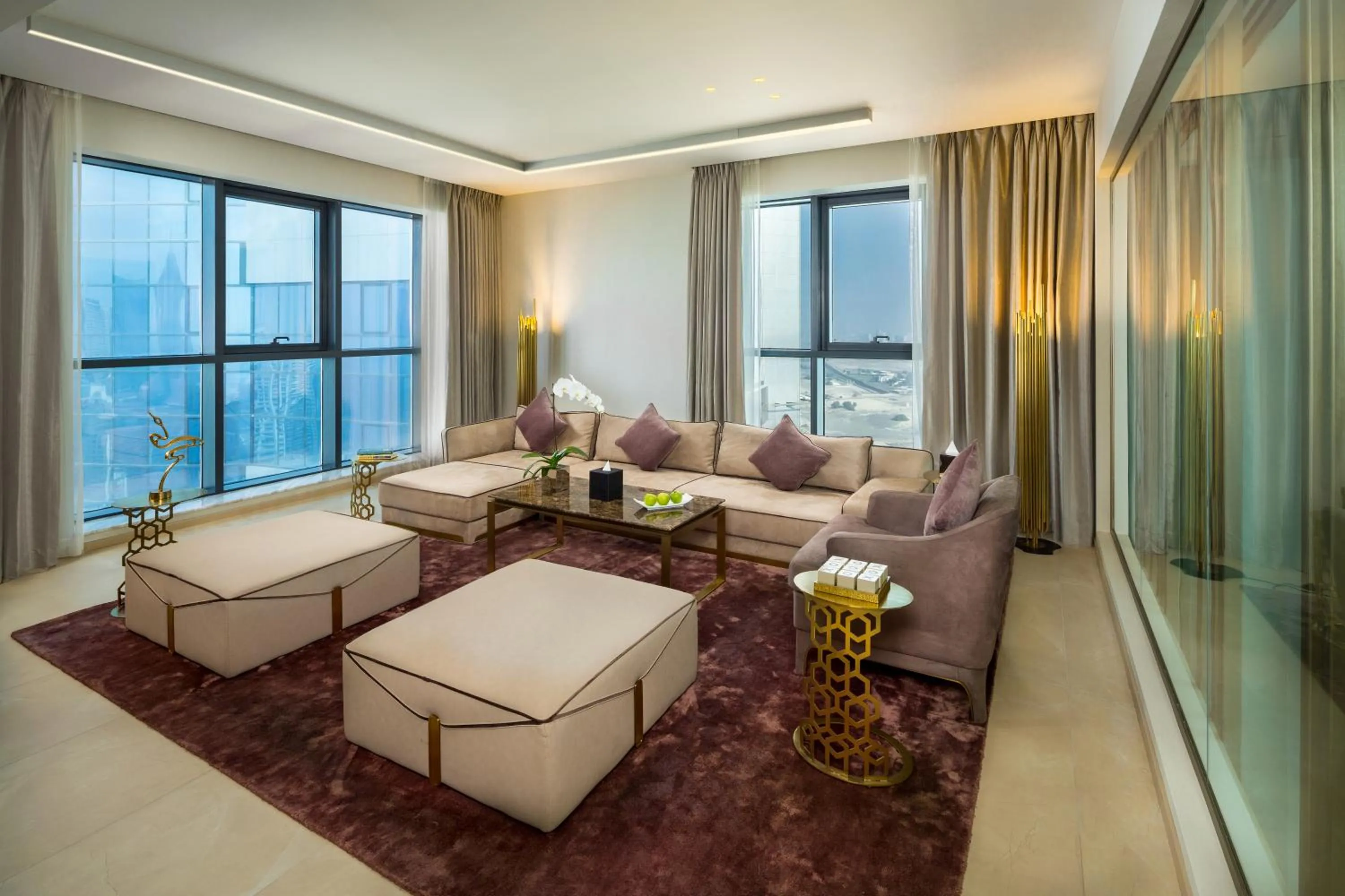 Living room in Millennium Place Barsha Heights Hotel Apartments
