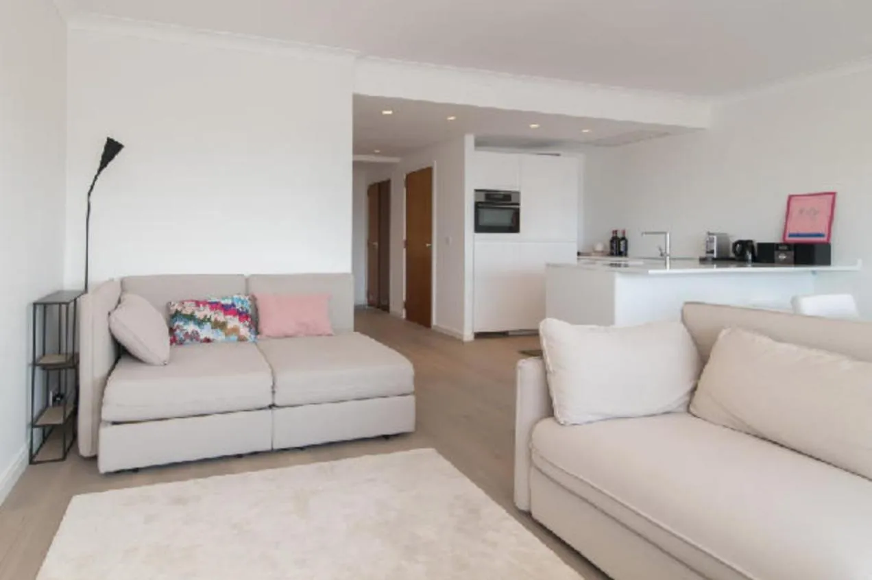 sea and city view with double terrace Flat C Oostende
