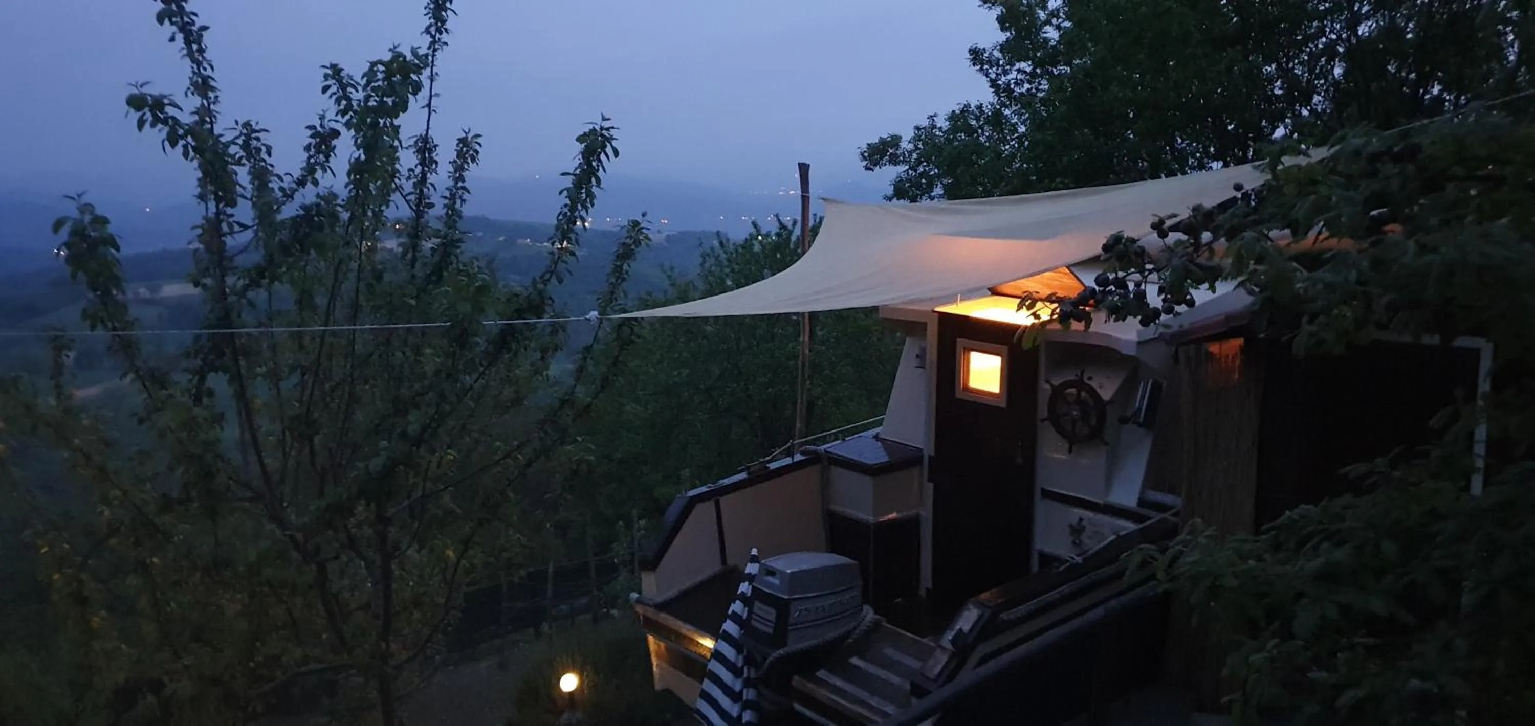 Inner courtyard view in Nave nel Bosco