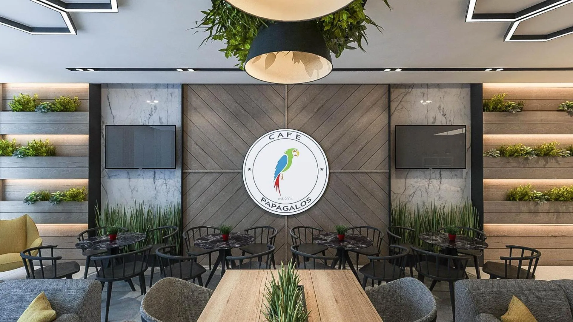 Lounge or bar in Hotel Papagalos