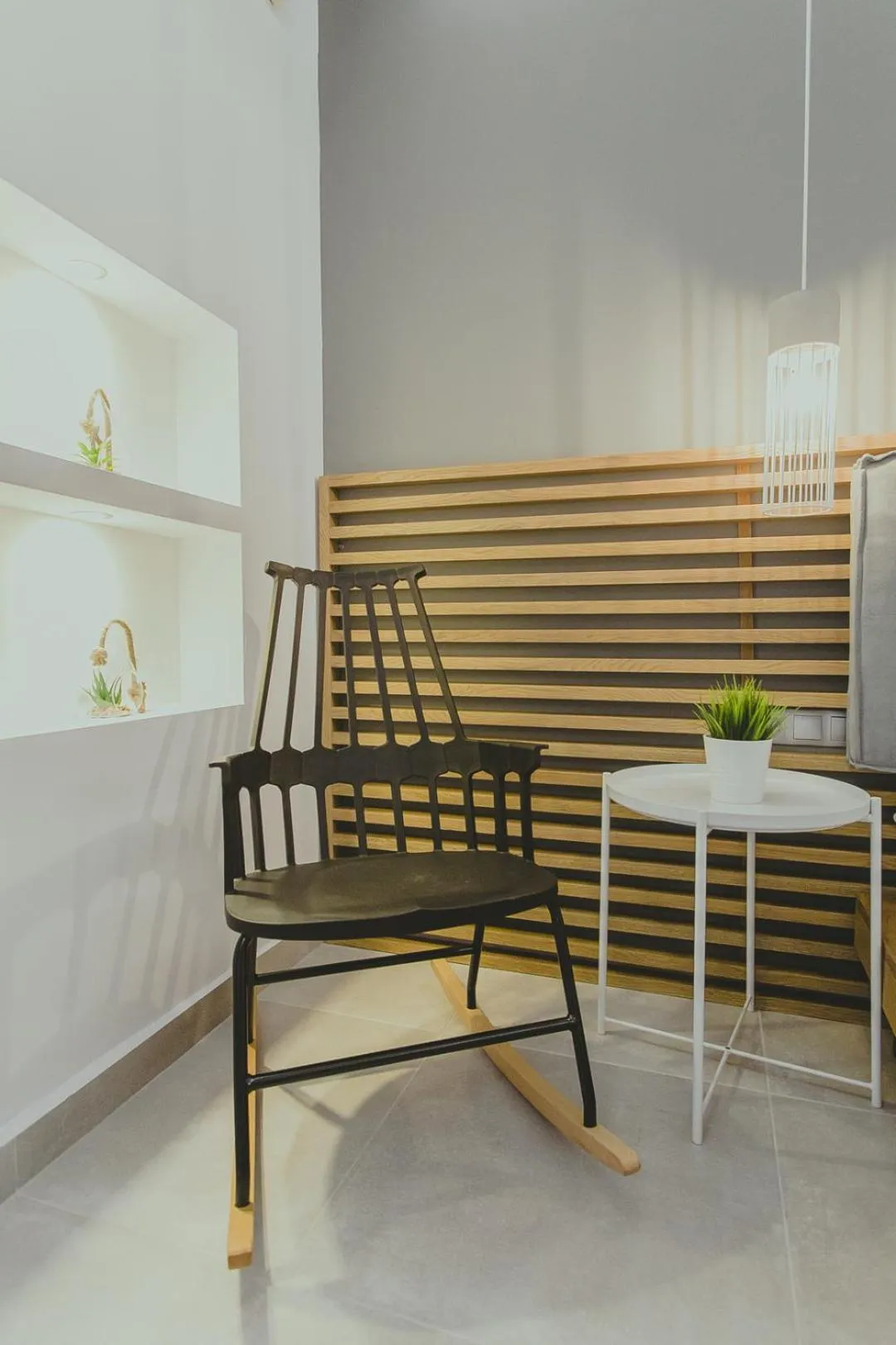 Seating area in Hotel Papagalos