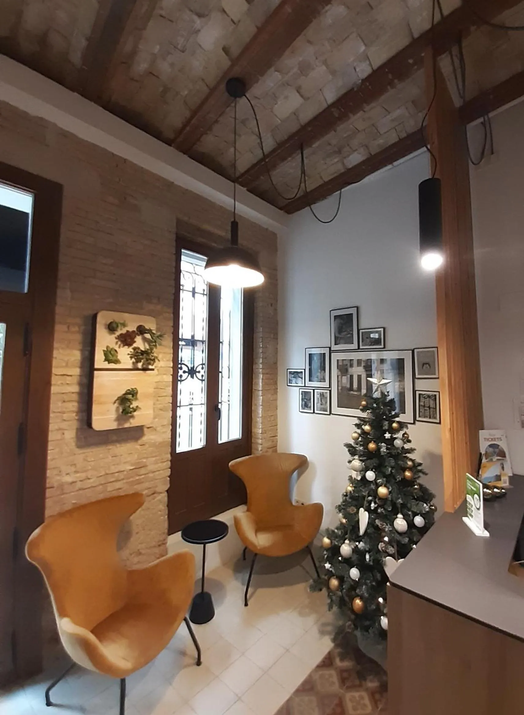 Seating area in Original Domino House