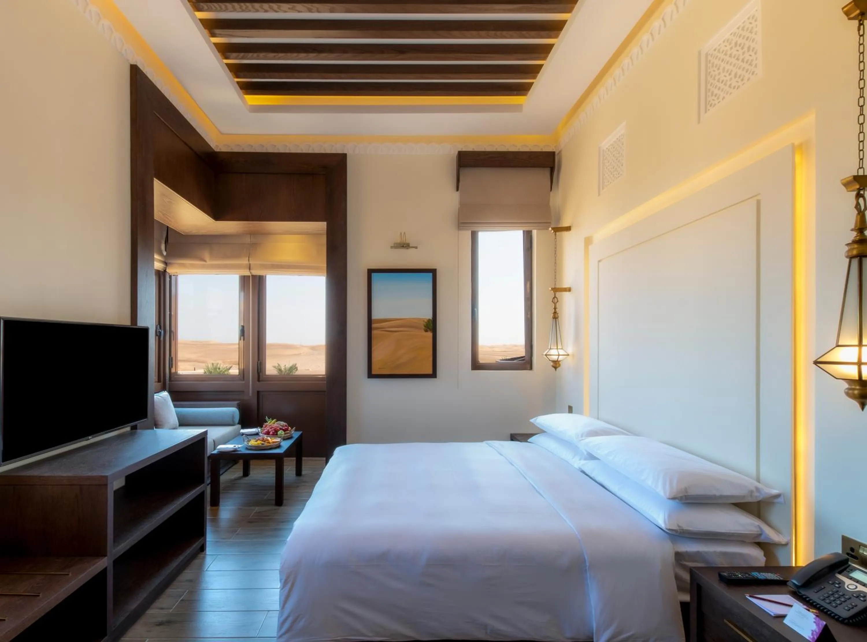 View (from property/room), Bed in Al Badayer Retreat by Sharjah Collection